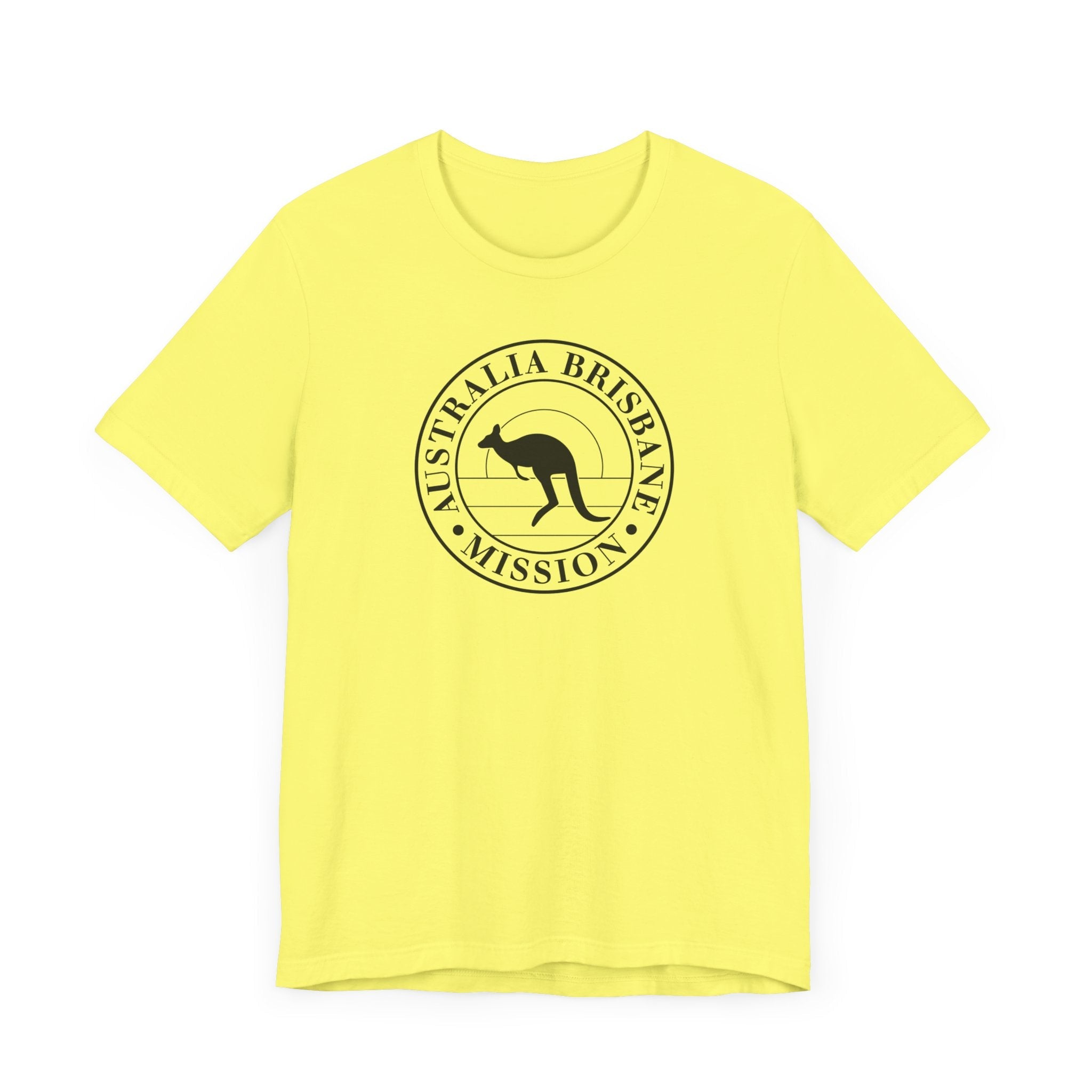 Australia Brisbane Mission Circular Monochrome Logo T-Shirt - Mission Wishlist - LDS Missionary Gift Store
