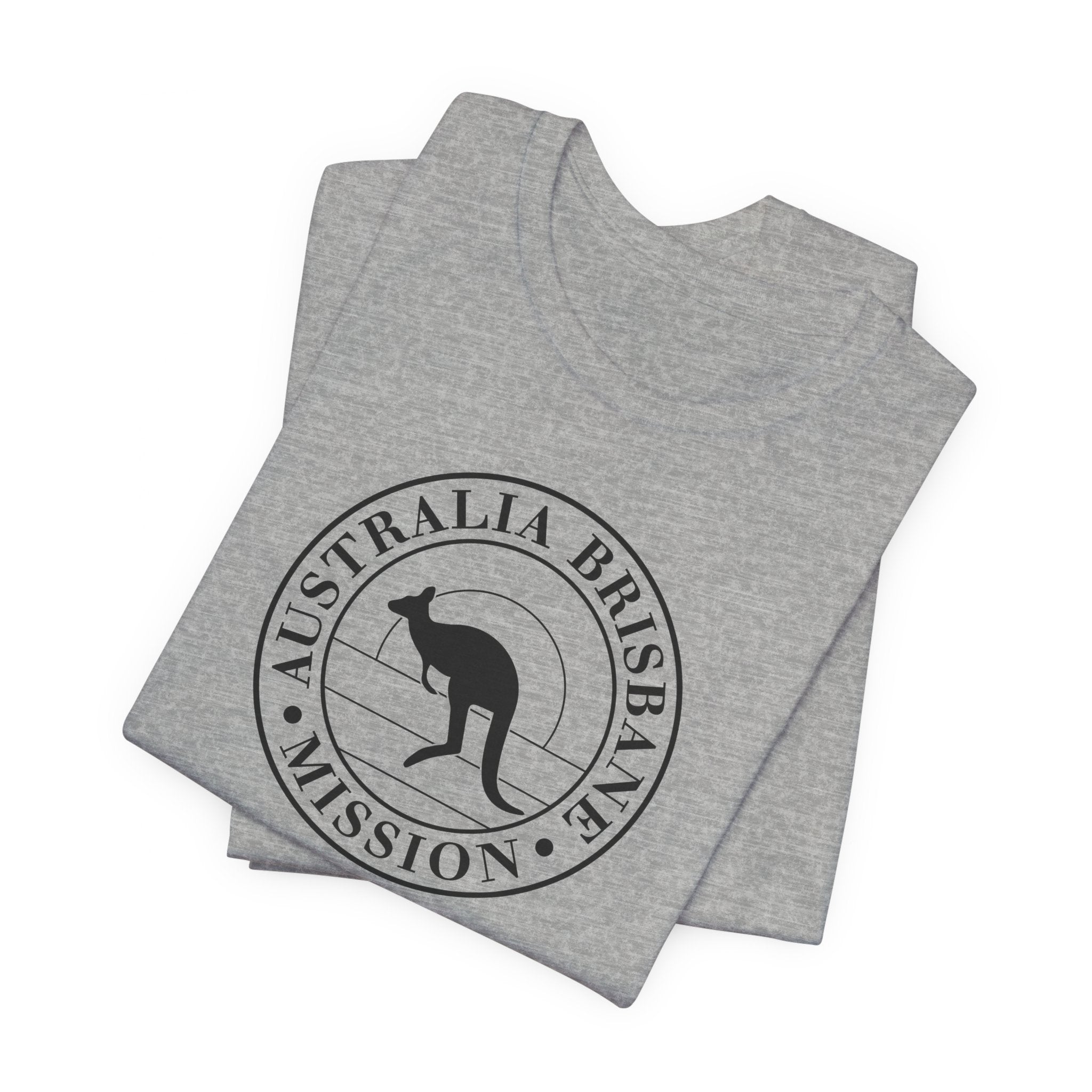 Australia Brisbane Mission Circular Monochrome Logo T-Shirt - Mission Wishlist - LDS Missionary Gift Store