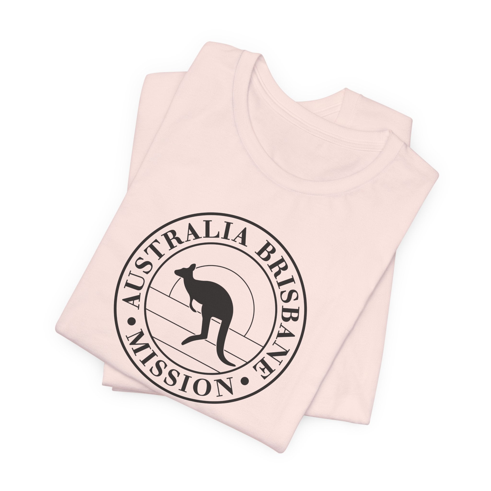 Australia Brisbane Mission Circular Monochrome Logo T-Shirt - Mission Wishlist - LDS Missionary Gift Store