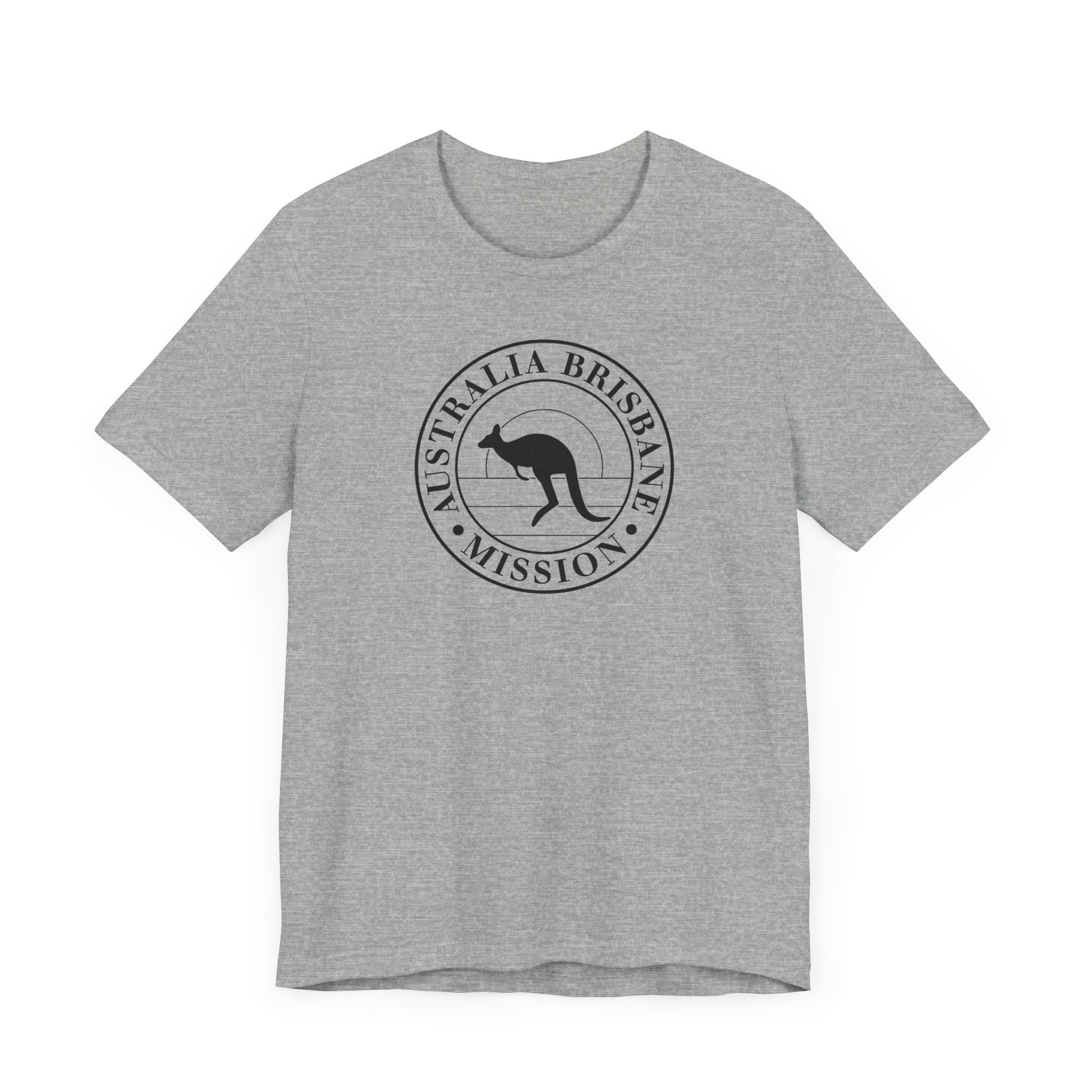 Australia Brisbane Mission Circular Monochrome Logo T-Shirt - Mission Wishlist - LDS Missionary Gift Store