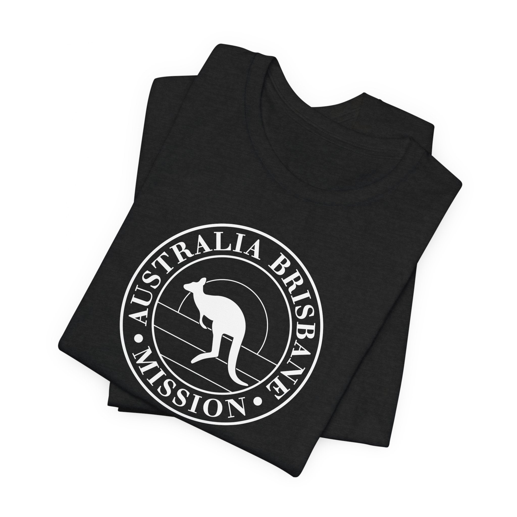 Australia Brisbane Mission Circular Monochrome Logo T-Shirt - Mission Wishlist - LDS Missionary Gift Store