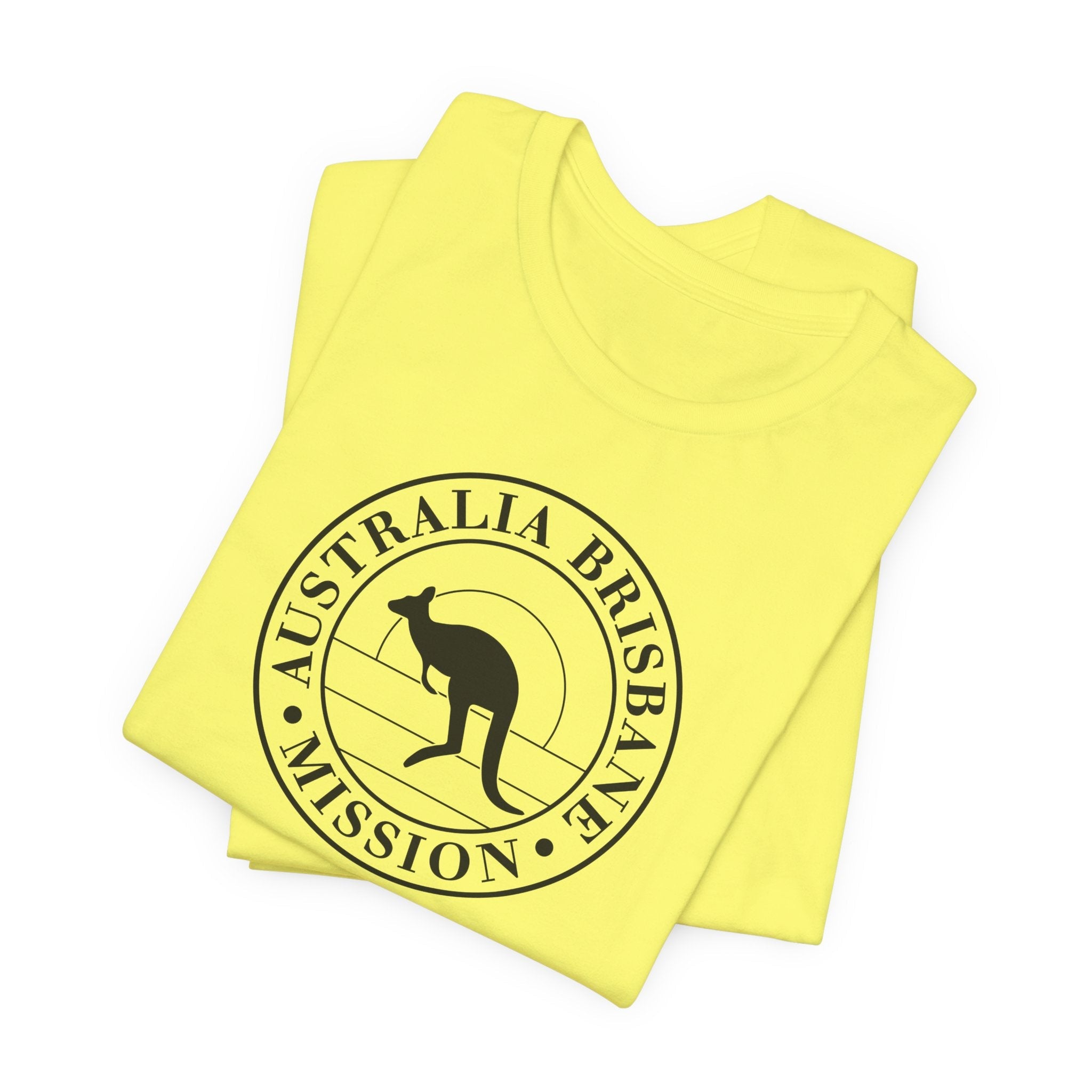 Australia Brisbane Mission Circular Monochrome Logo T-Shirt - Mission Wishlist - LDS Missionary Gift Store
