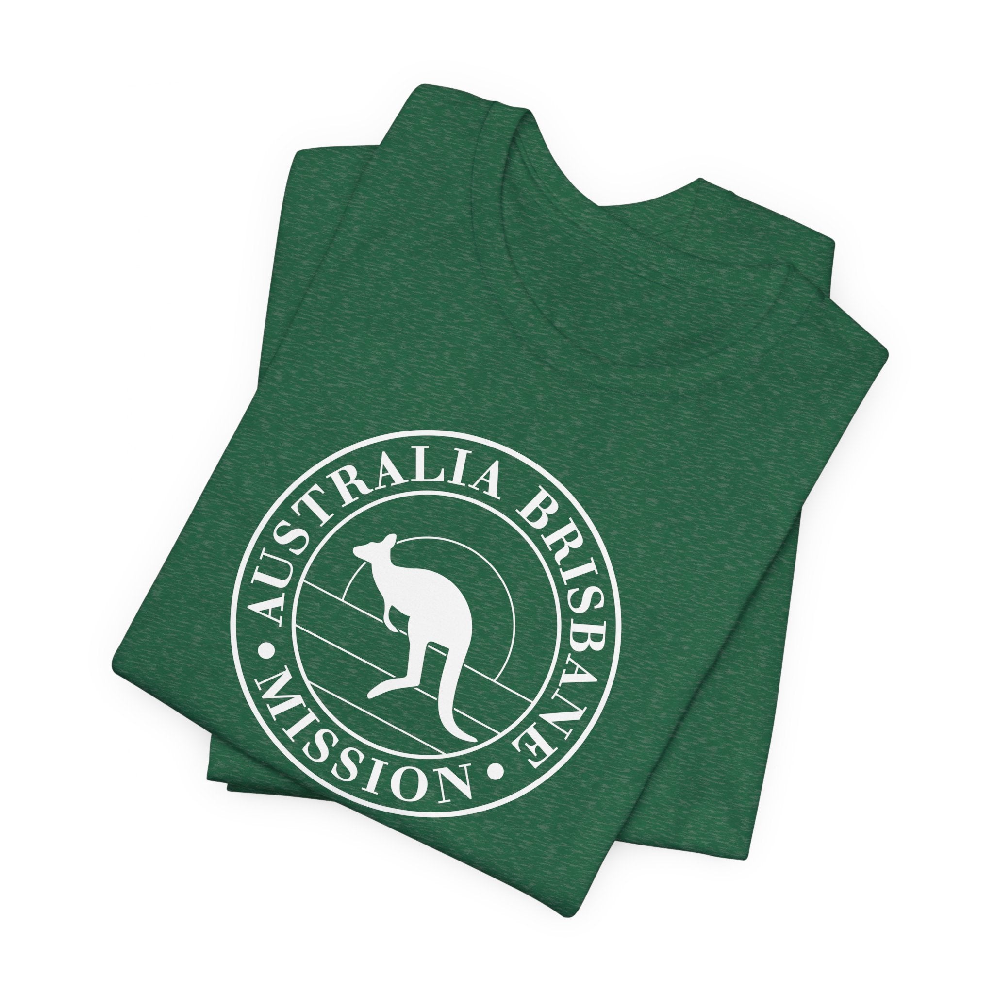 Australia Brisbane Mission Circular Monochrome Logo T-Shirt - Mission Wishlist - LDS Missionary Gift Store
