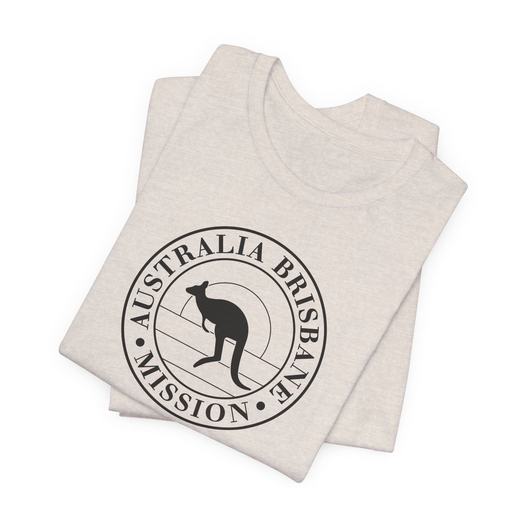 Australia Brisbane Mission Circular Monochrome Logo T-Shirt - Mission Wishlist - LDS Missionary Gift Store
