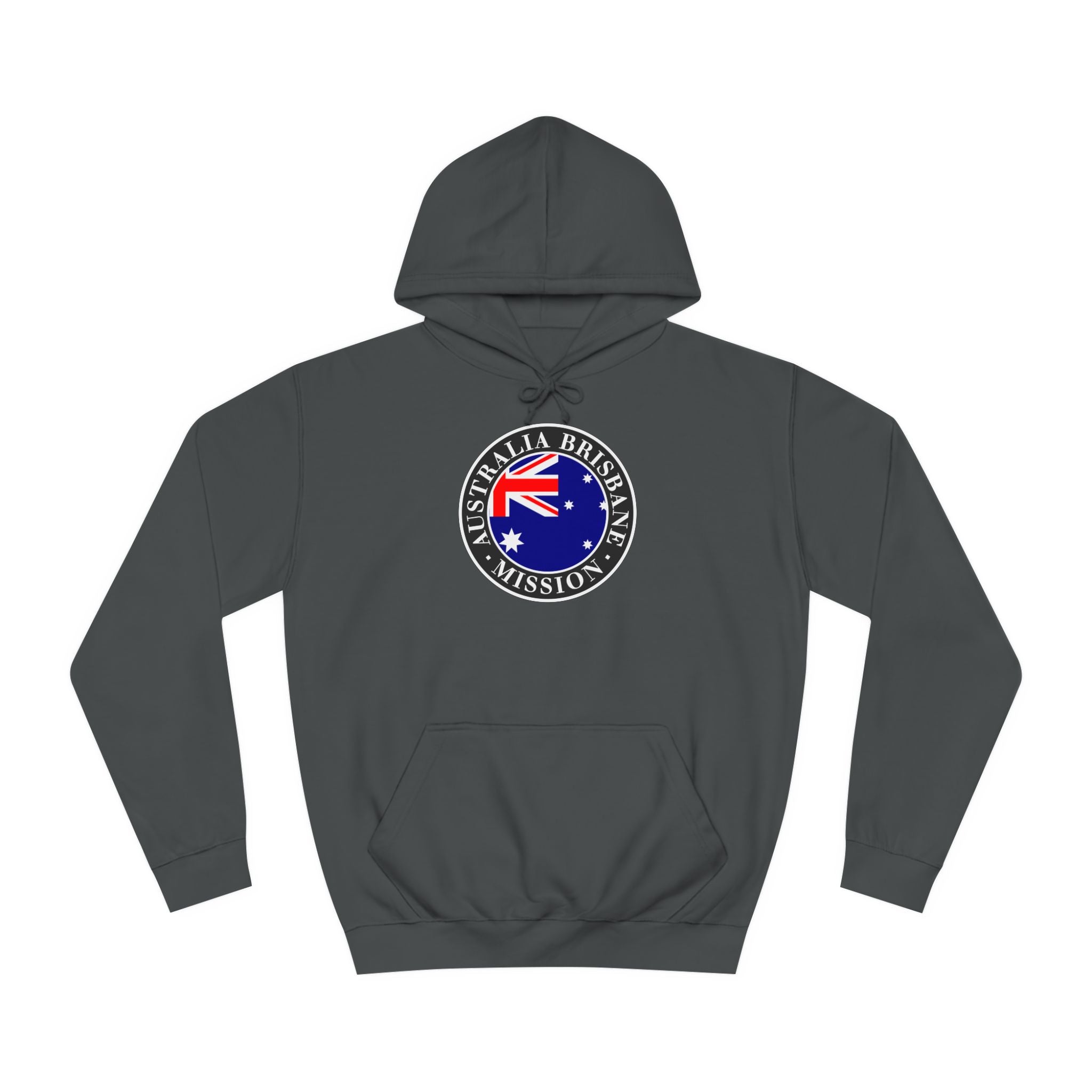 Australia Brisbane Mission Flag Logo (Black Border) College Hoodie - Mission Wishlist - LDS Missionary Gift Store