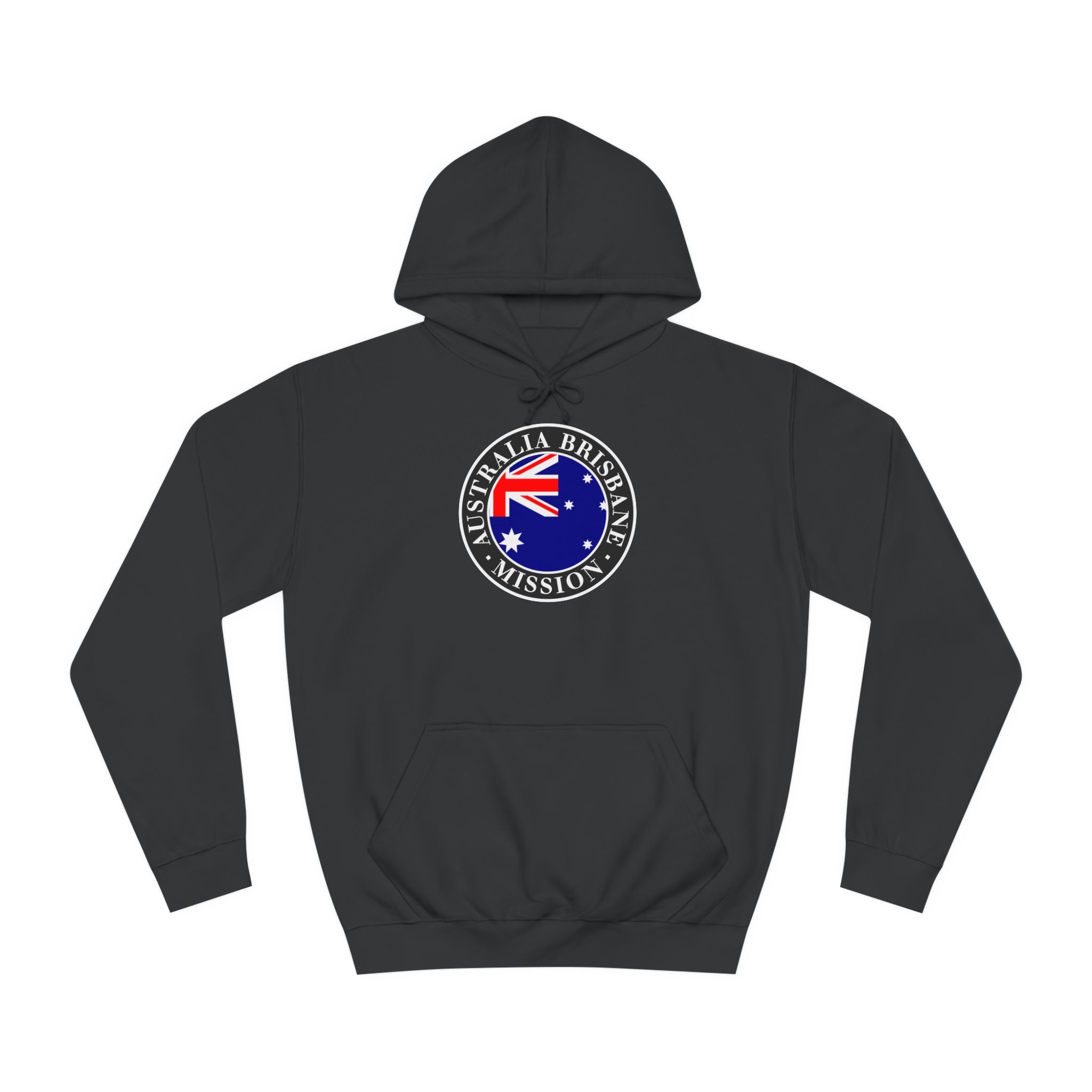 Australia Brisbane Mission Flag Logo (Black Border) College Hoodie - Mission Wishlist - LDS Missionary Gift Store
