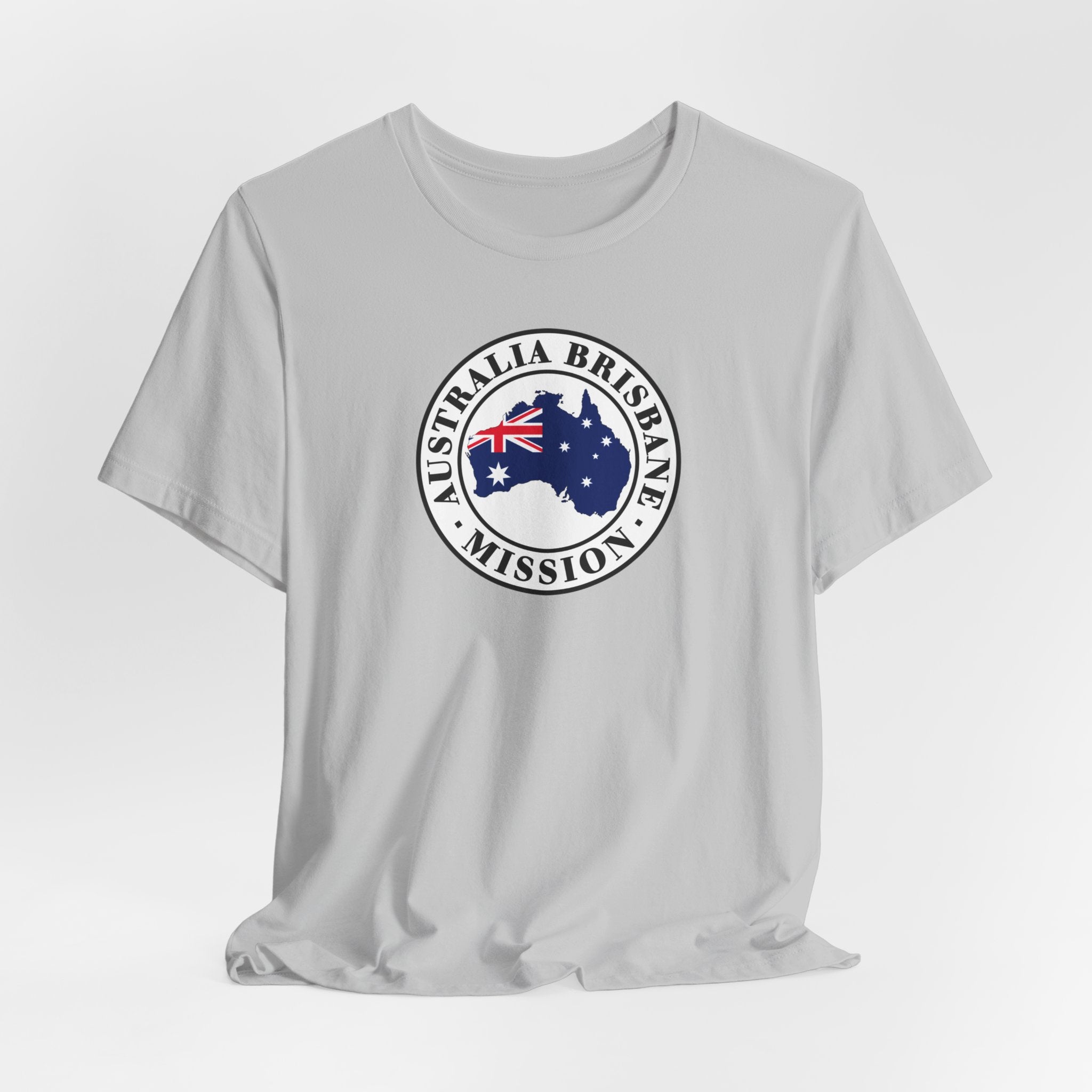 Australia Brisbane Mission Flag Logo (White Border) T-shirt - Mission Wishlist - LDS Missionary Gift Store