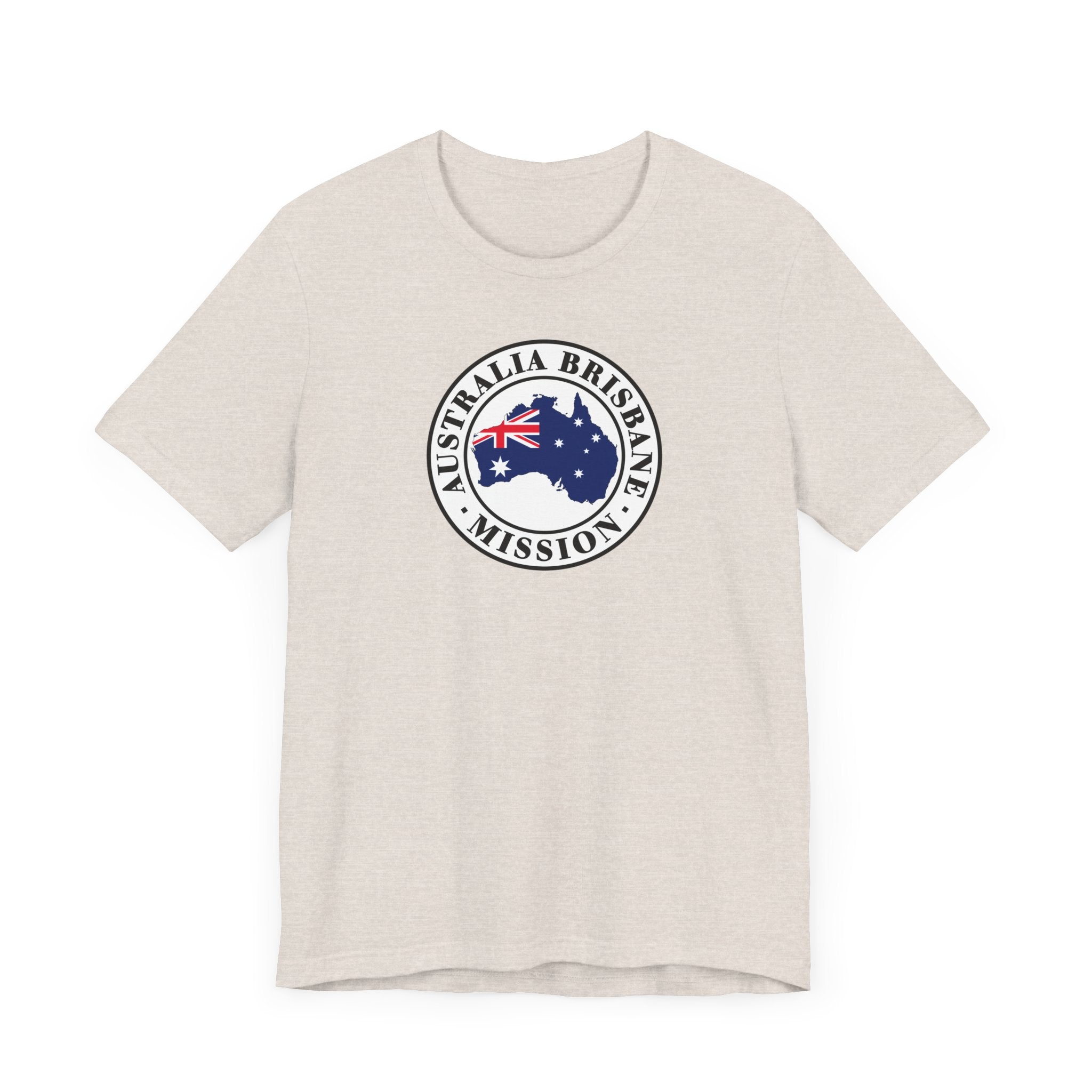 Australia Brisbane Mission Flag Logo (White Border) T-shirt - Mission Wishlist - LDS Missionary Gift Store