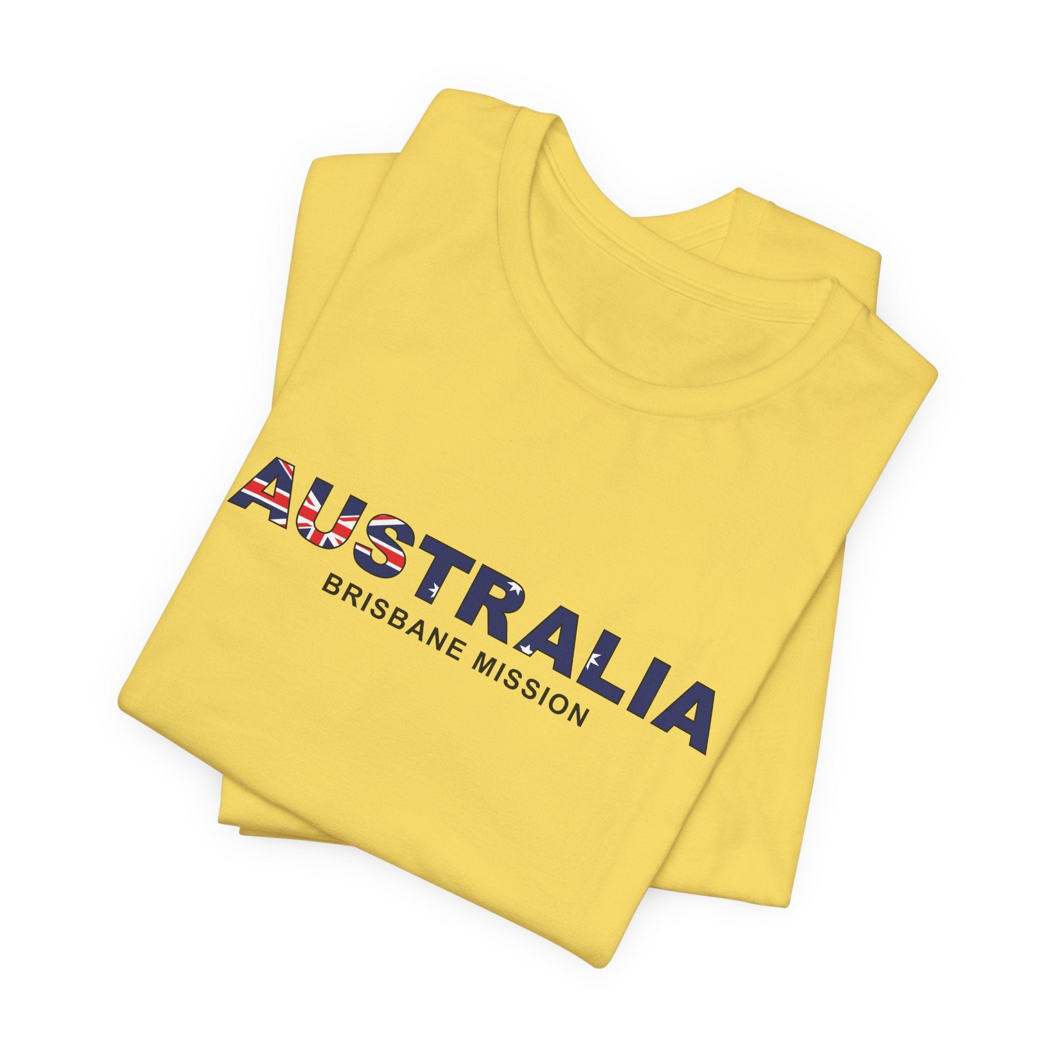Australia Brisbane Mission Flag Title T-shirt - Latter-Day Saint LDS Missionary Gift - Book of Mormon