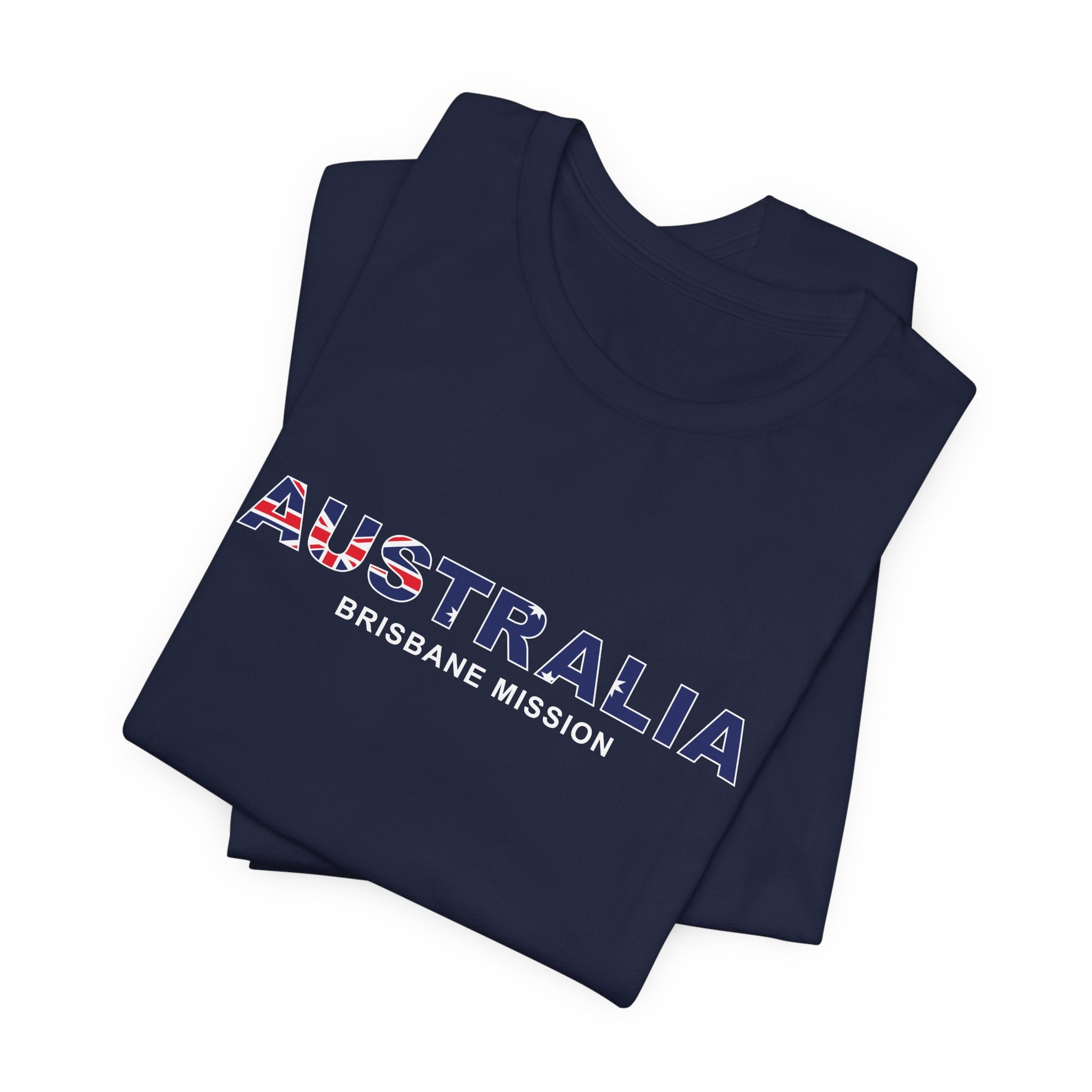 Australia Brisbane Mission Flag Title T-shirt - Latter-Day Saint LDS Missionary Gift - Book of Mormon