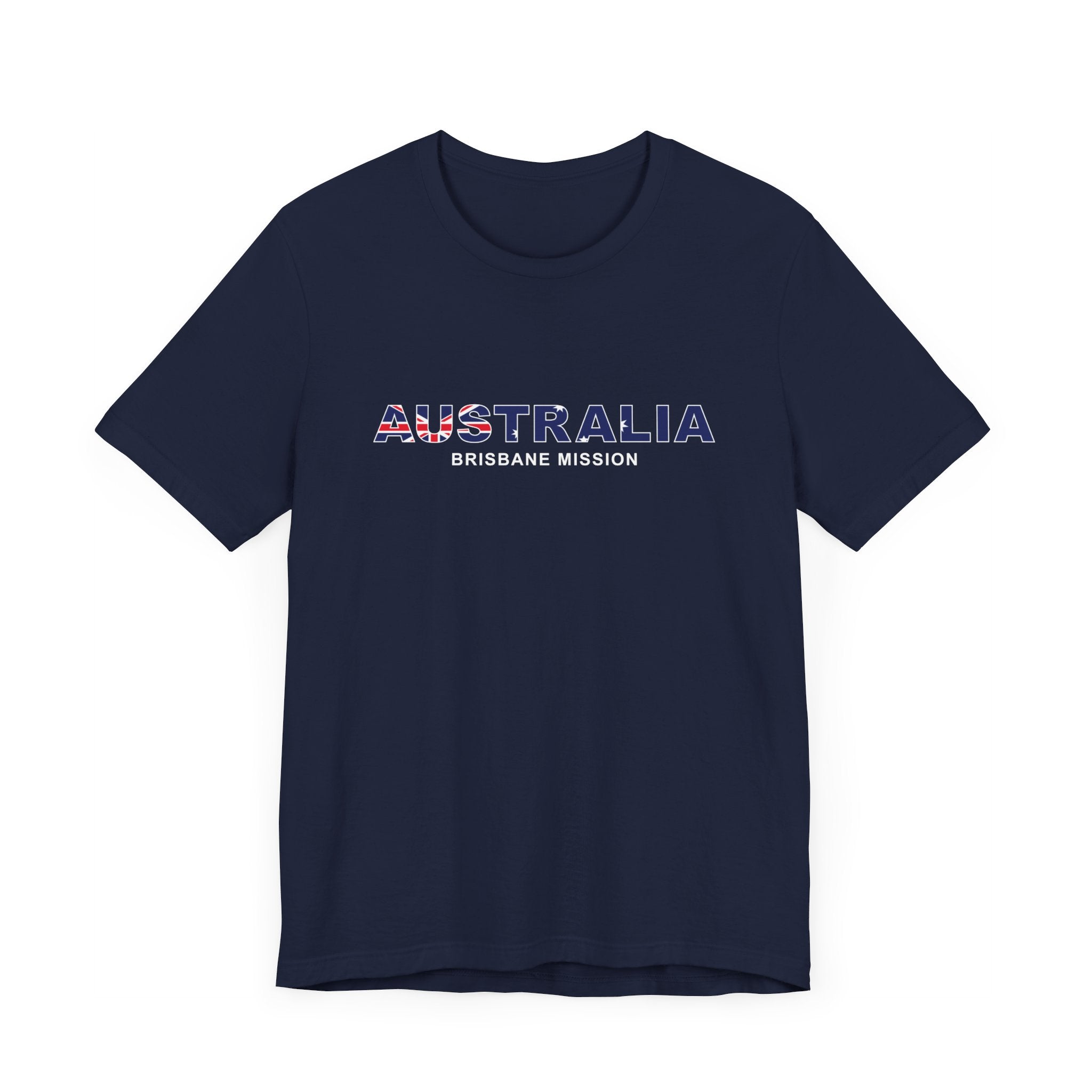 Australia Brisbane Mission Flag Title T-shirt - Latter-Day Saint LDS Missionary Gift - Book of Mormon