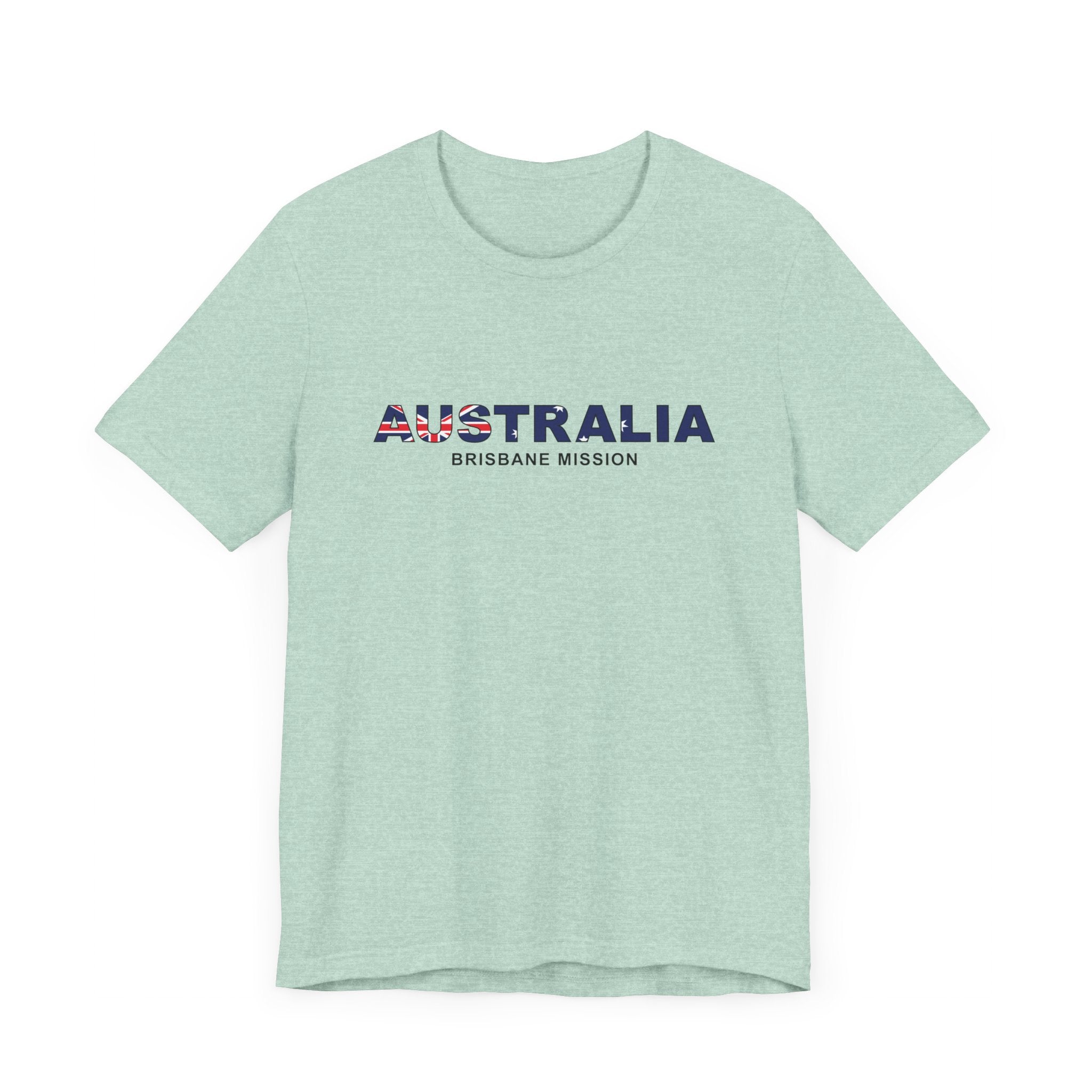 Australia Brisbane Mission Flag Title T-shirt - Latter-Day Saint LDS Missionary Gift - Book of Mormon