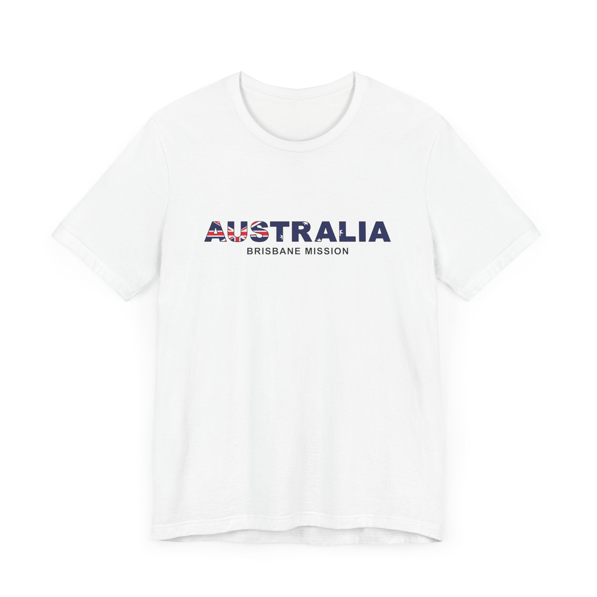 Australia Brisbane Mission Flag Title T-shirt - Latter-Day Saint LDS Missionary Gift - Book of Mormon
