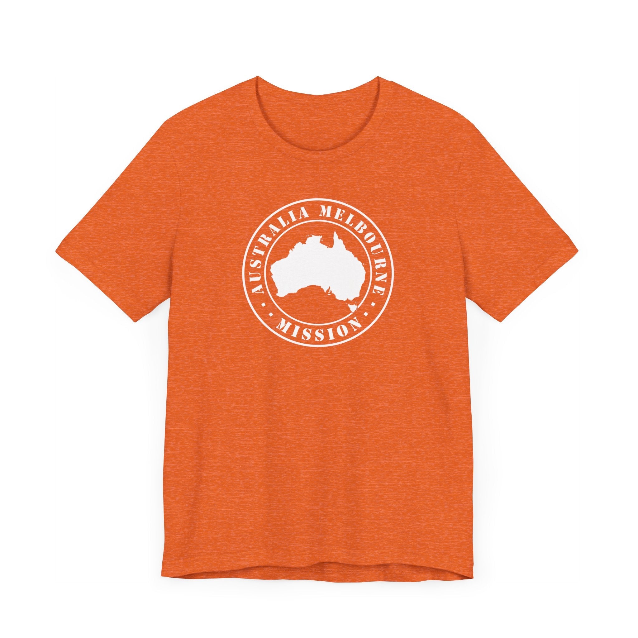Australia Melbourne Mission Circular Monochrome Logo T-Shirt - Mission Wishlist - LDS Missionary Gift Store
