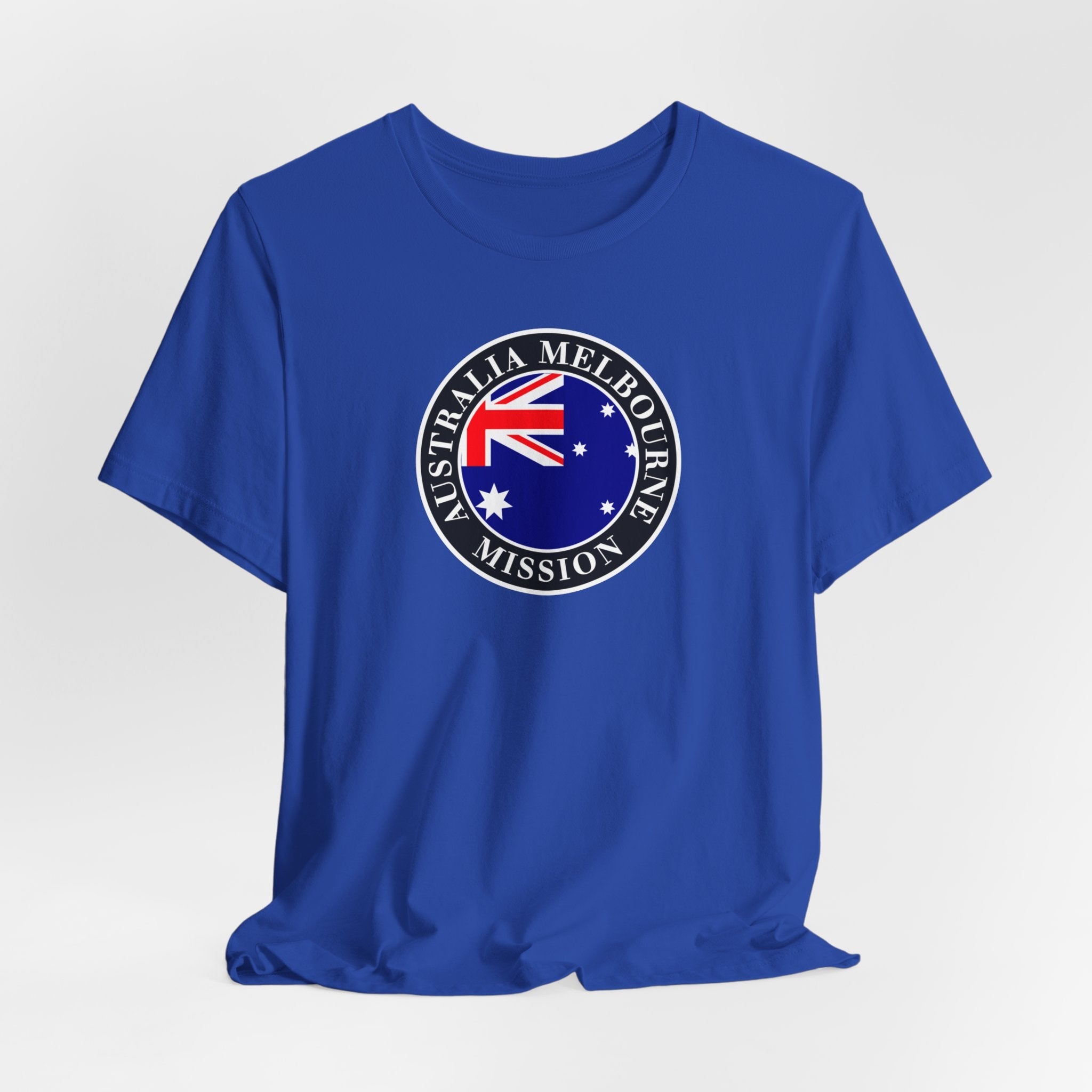 Australia Melbourne Mission Flag Logo (Black Border) T-shirt - Mission Wishlist - LDS Missionary Gift Store