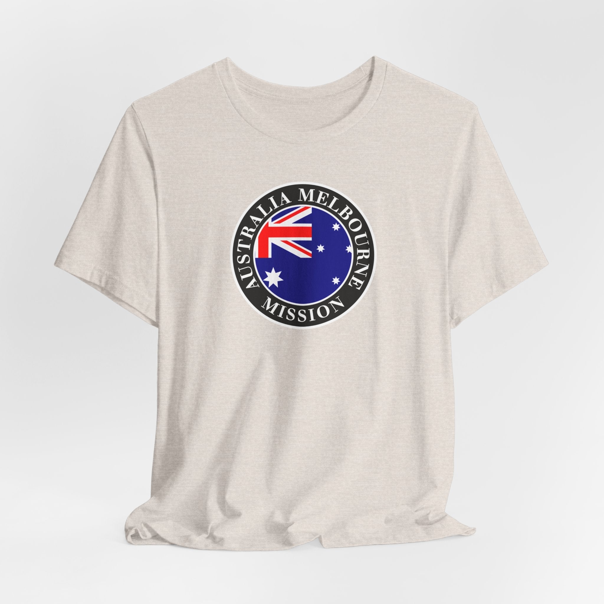 Australia Melbourne Mission Flag Logo (Black Border) T-shirt - Mission Wishlist - LDS Missionary Gift Store
