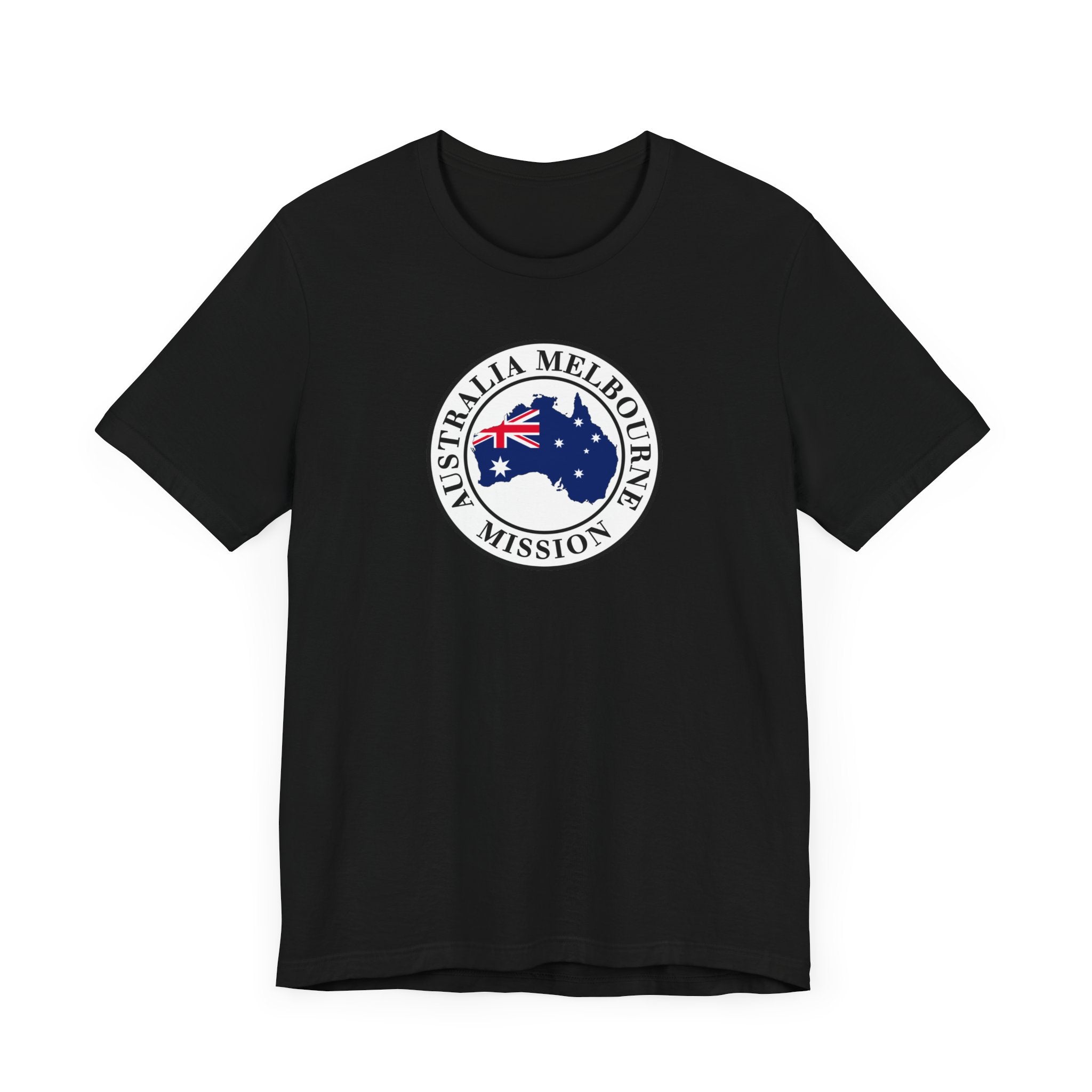 Australia Melbourne Mission Flag Logo (White Border) T-shirt - Mission Wishlist - LDS Missionary Gift Store