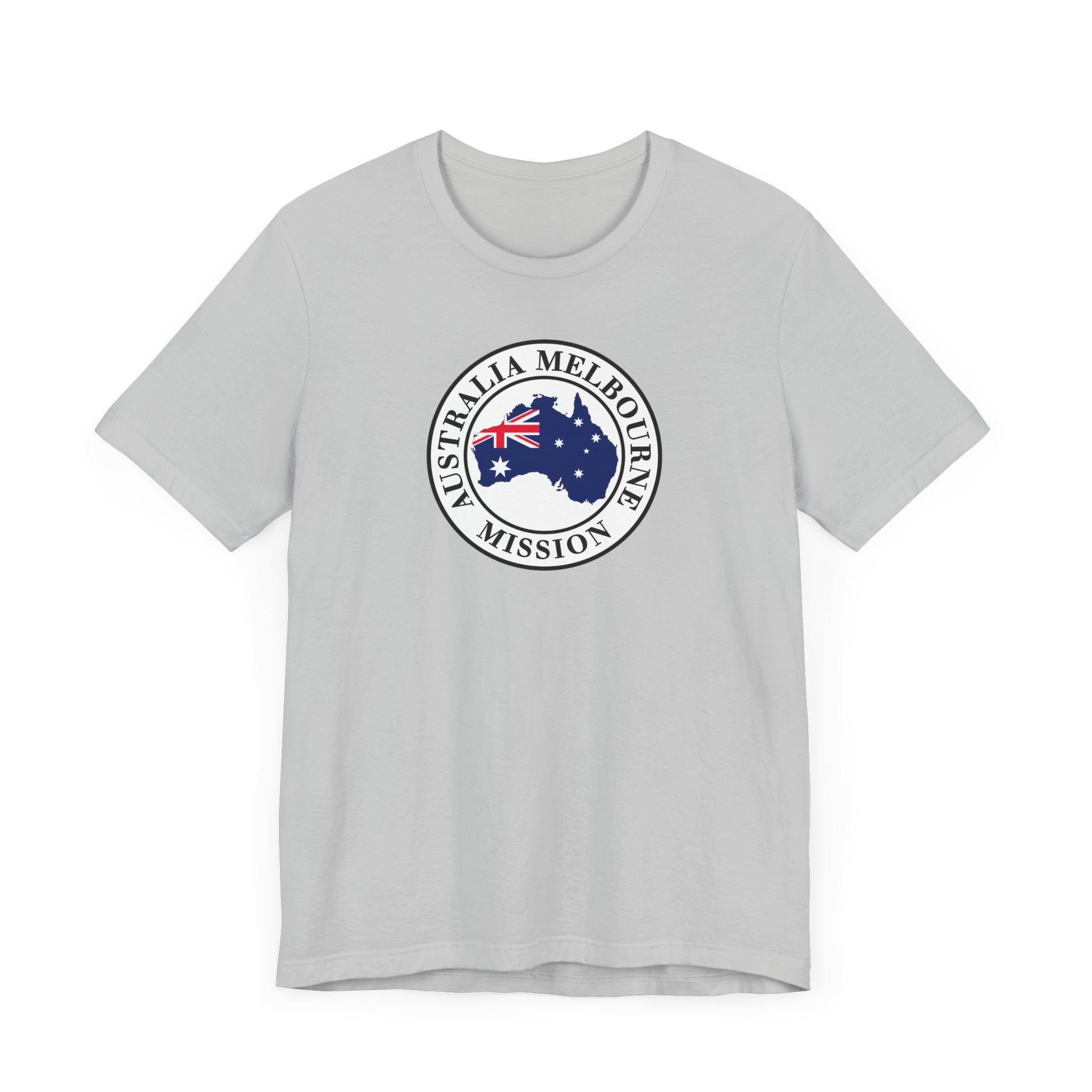 Australia Melbourne Mission Flag Logo (White Border) T-shirt - Mission Wishlist - LDS Missionary Gift Store