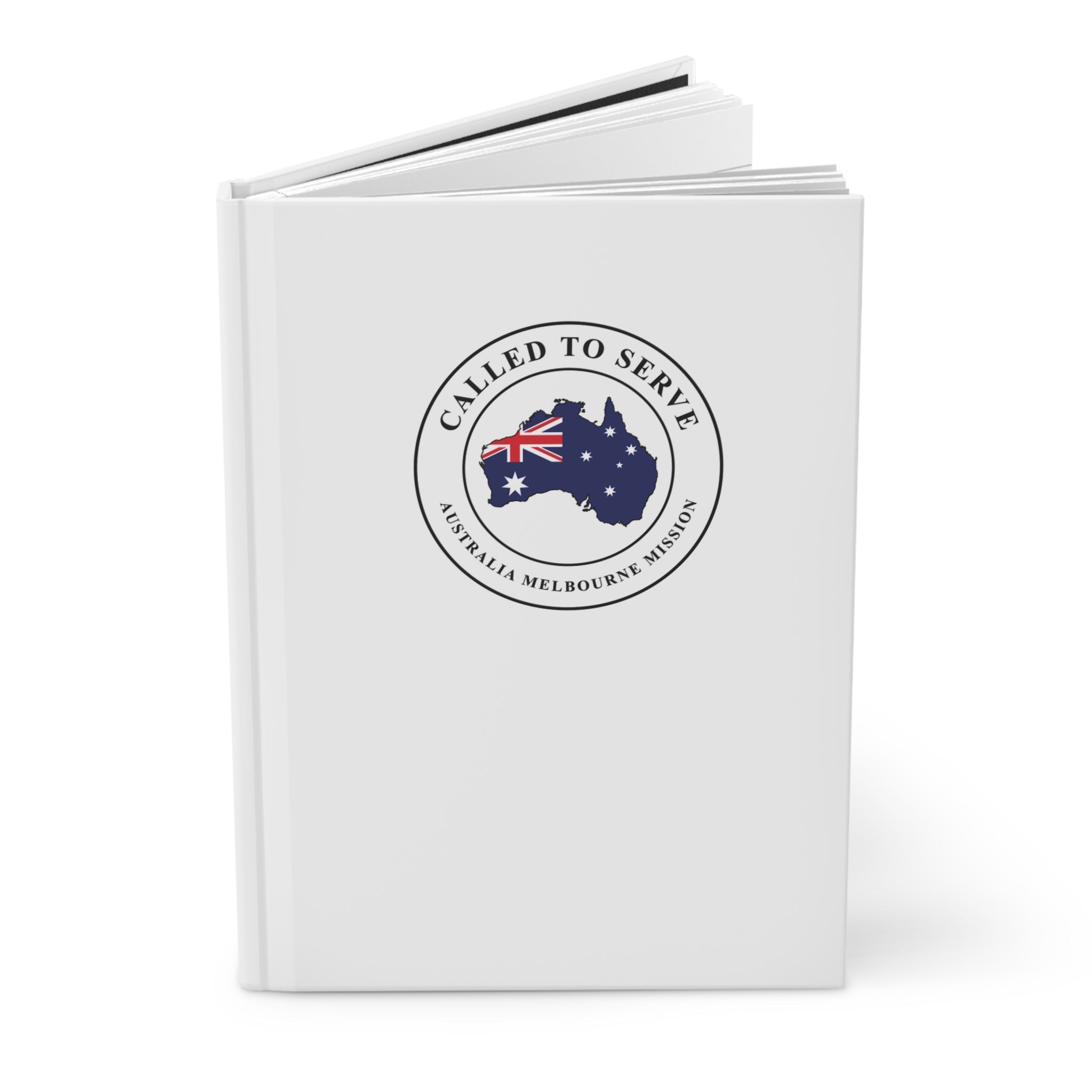 Australia Melbourne Mission Flag Map Called to Serve White Hardcover Journal Matte - Mission Wishlist - LDS Missionary Gift Store