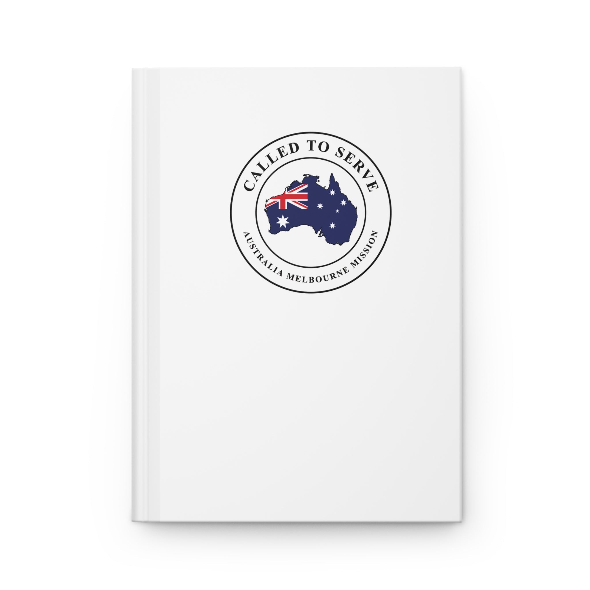 Australia Melbourne Mission Flag Map Called to Serve White Hardcover Journal Matte - Mission Wishlist - LDS Missionary Gift Store