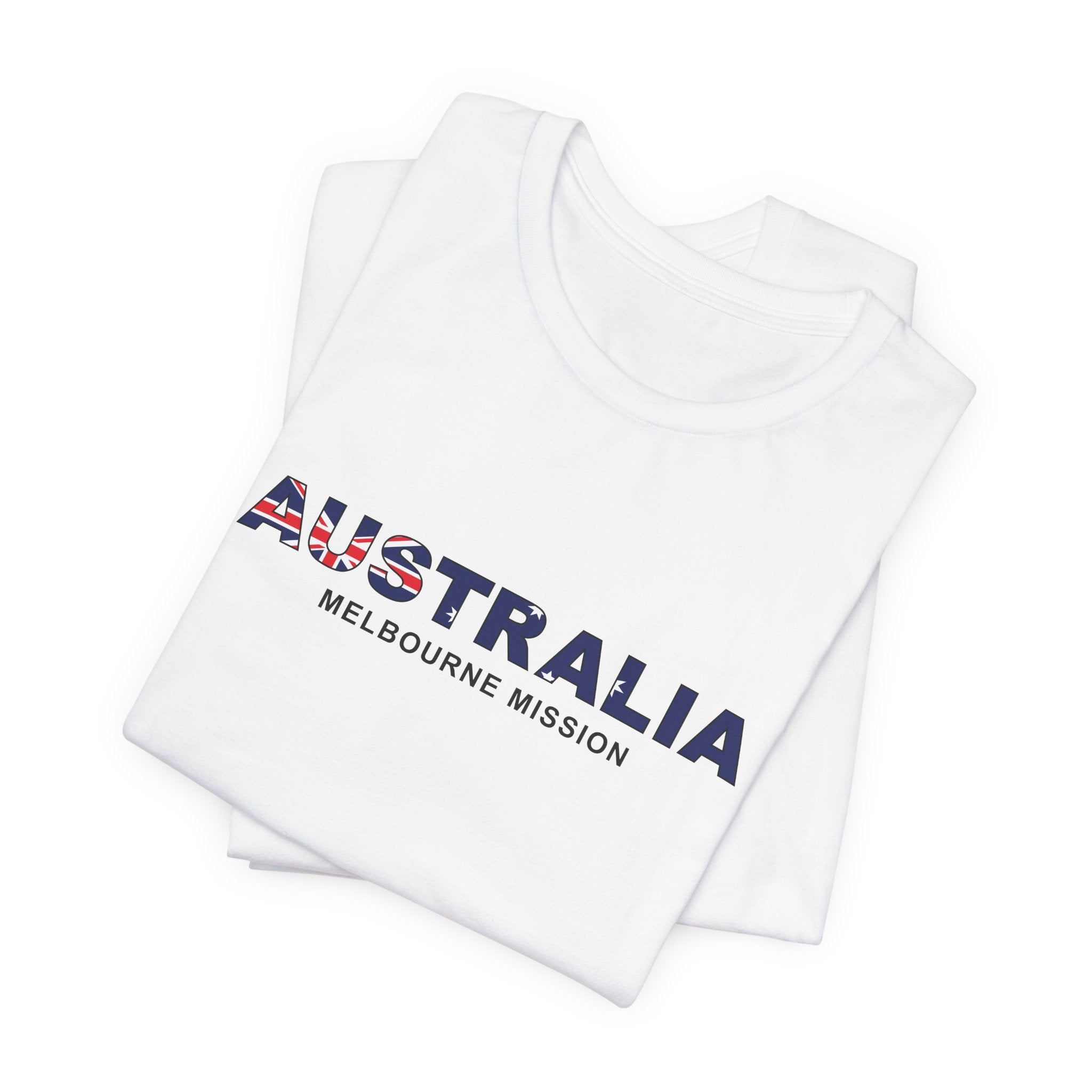Australia Melbourne Mission Flag Title T-shirt - Mission Wishlist - LDS Missionary Gift Store