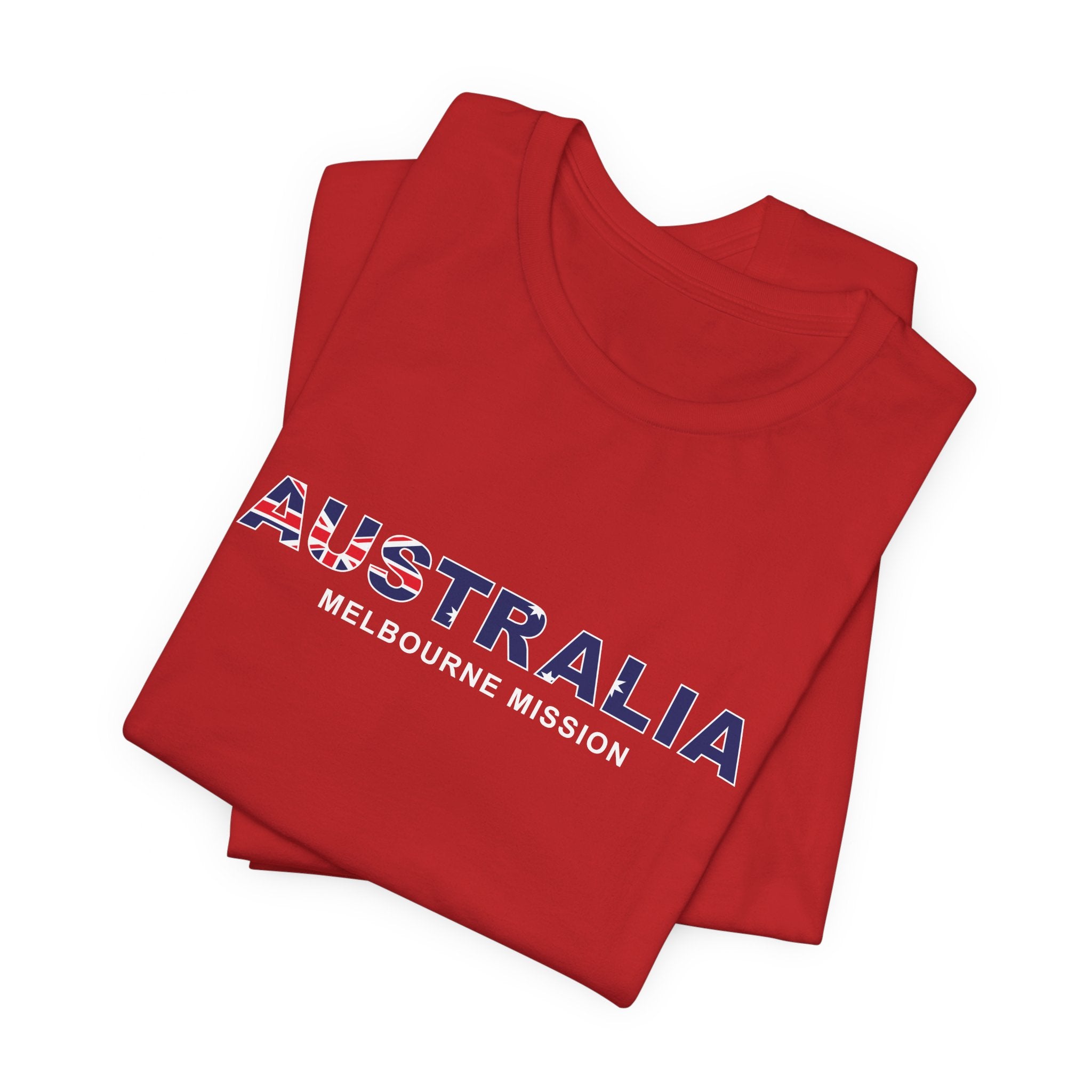 Australia Melbourne Mission Flag Title T-shirt - Mission Wishlist - LDS Missionary Gift Store