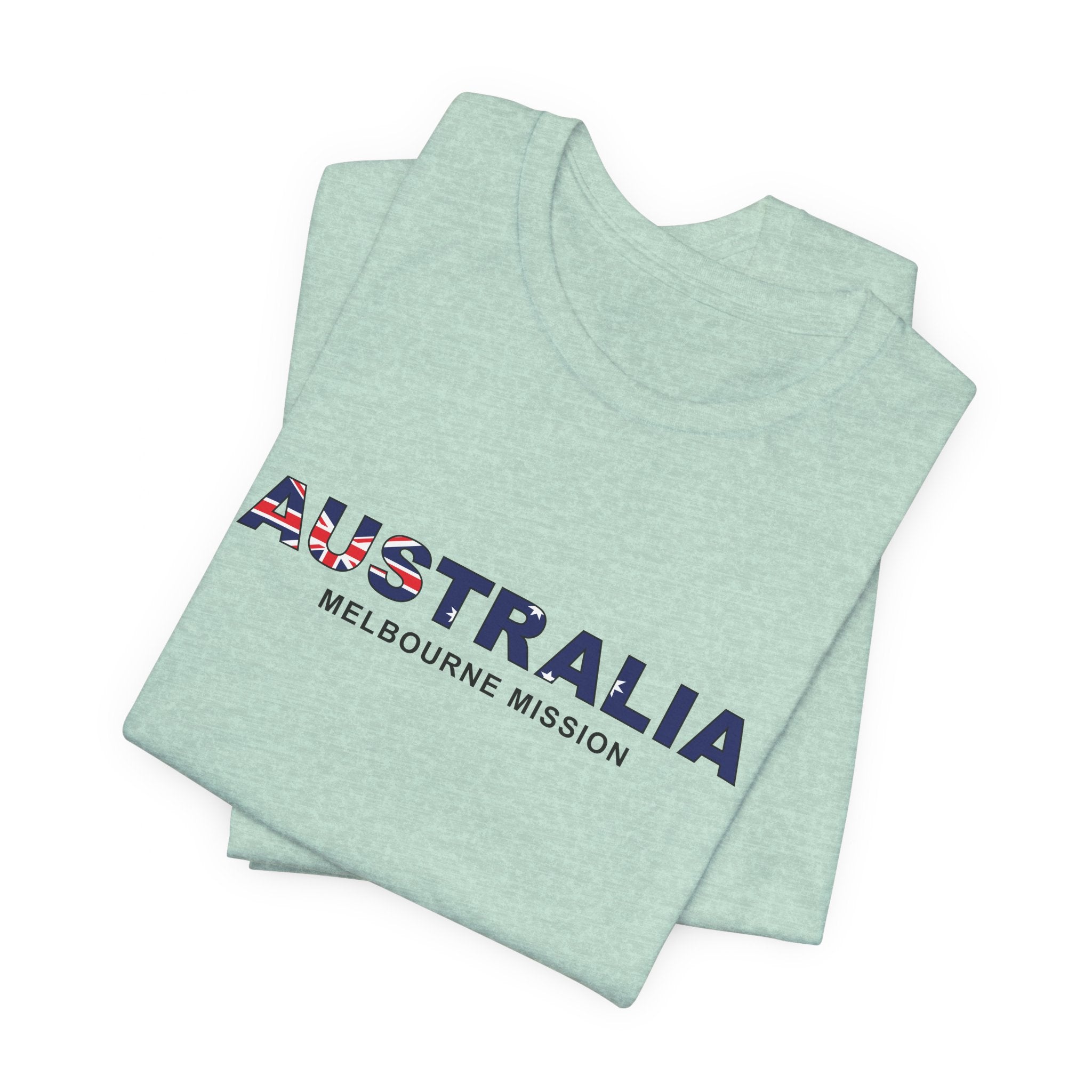 Australia Melbourne Mission Flag Title T-shirt - Mission Wishlist - LDS Missionary Gift Store