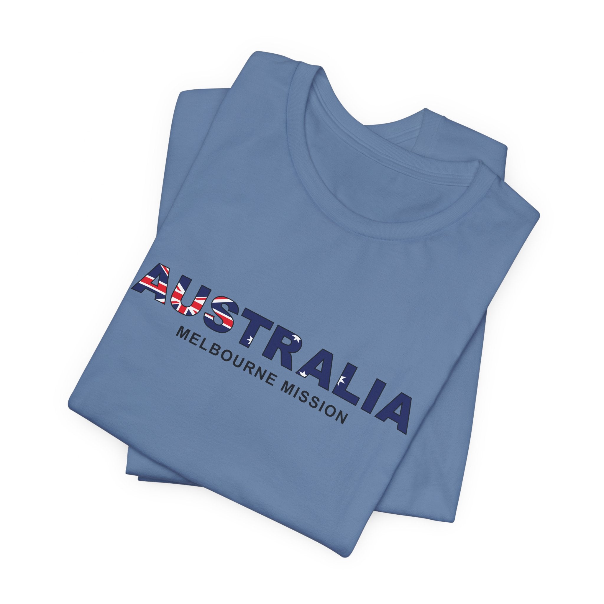 Australia Melbourne Mission Flag Title T-shirt - Mission Wishlist - LDS Missionary Gift Store