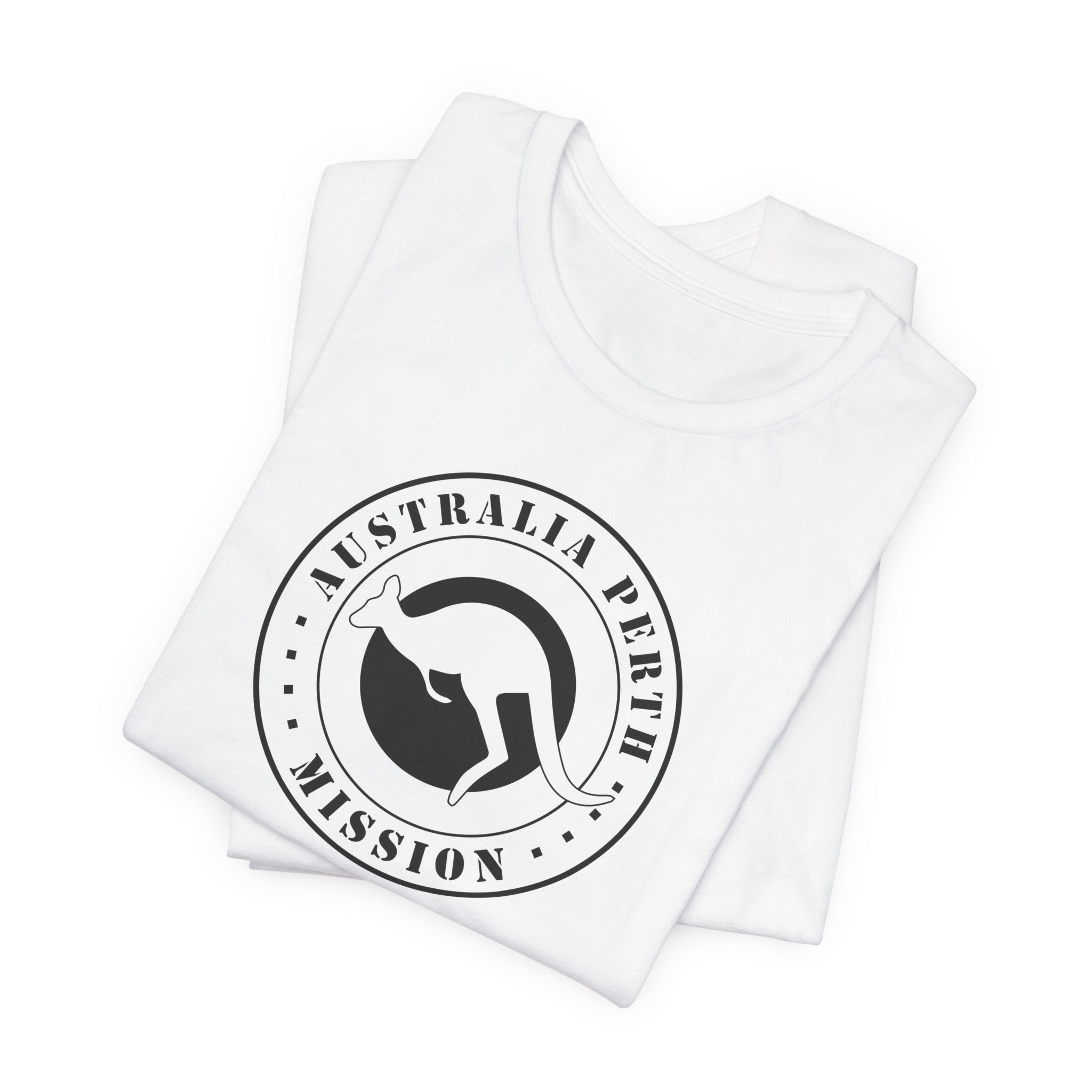 Australia Perth Mission Circular Monochrome Logo T-Shirt - Mission Wishlist - LDS Missionary Gift Store