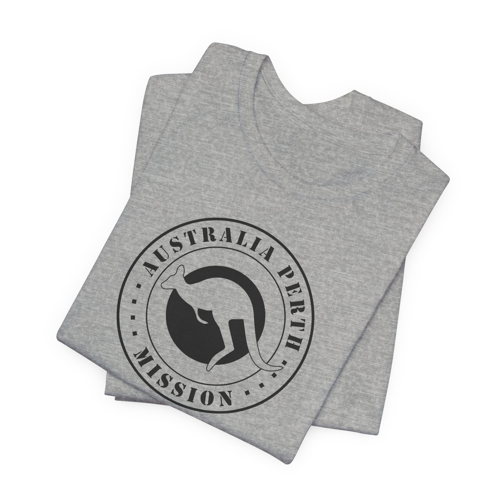 Australia Perth Mission Circular Monochrome Logo T-Shirt - Mission Wishlist - LDS Missionary Gift Store