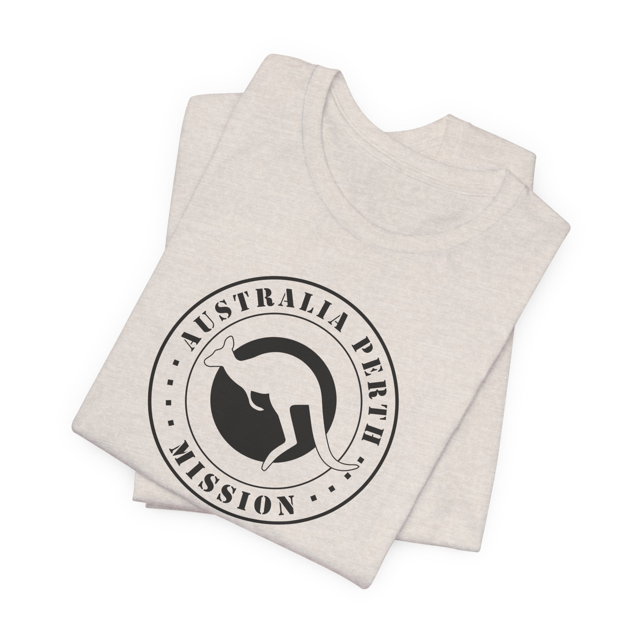 Australia Perth Mission Circular Monochrome Logo T-Shirt - Mission Wishlist - LDS Missionary Gift Store