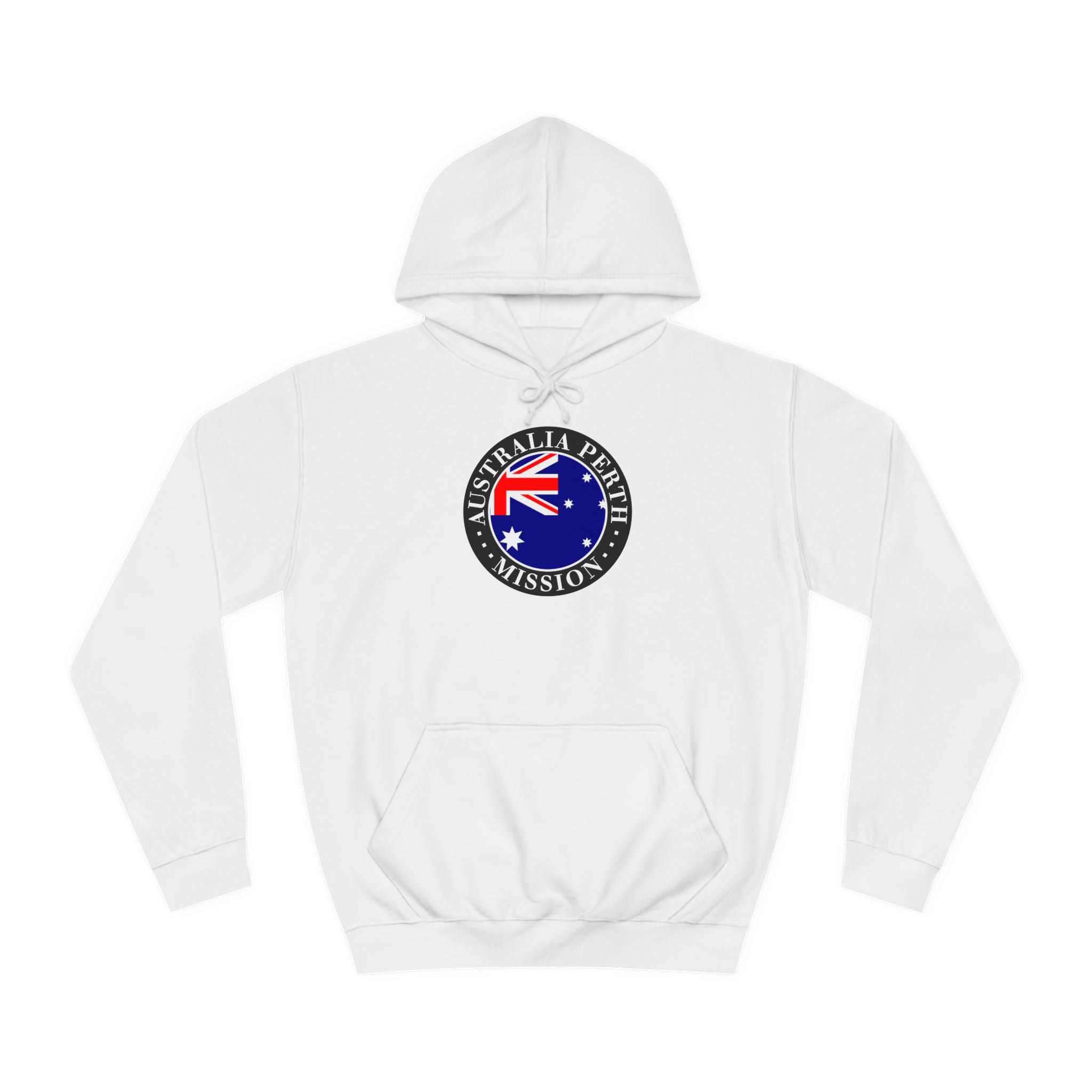 Australia Perth Mission Flag Logo (Black Border) College Hoodie - Mission Wishlist - LDS Missionary Gift Store