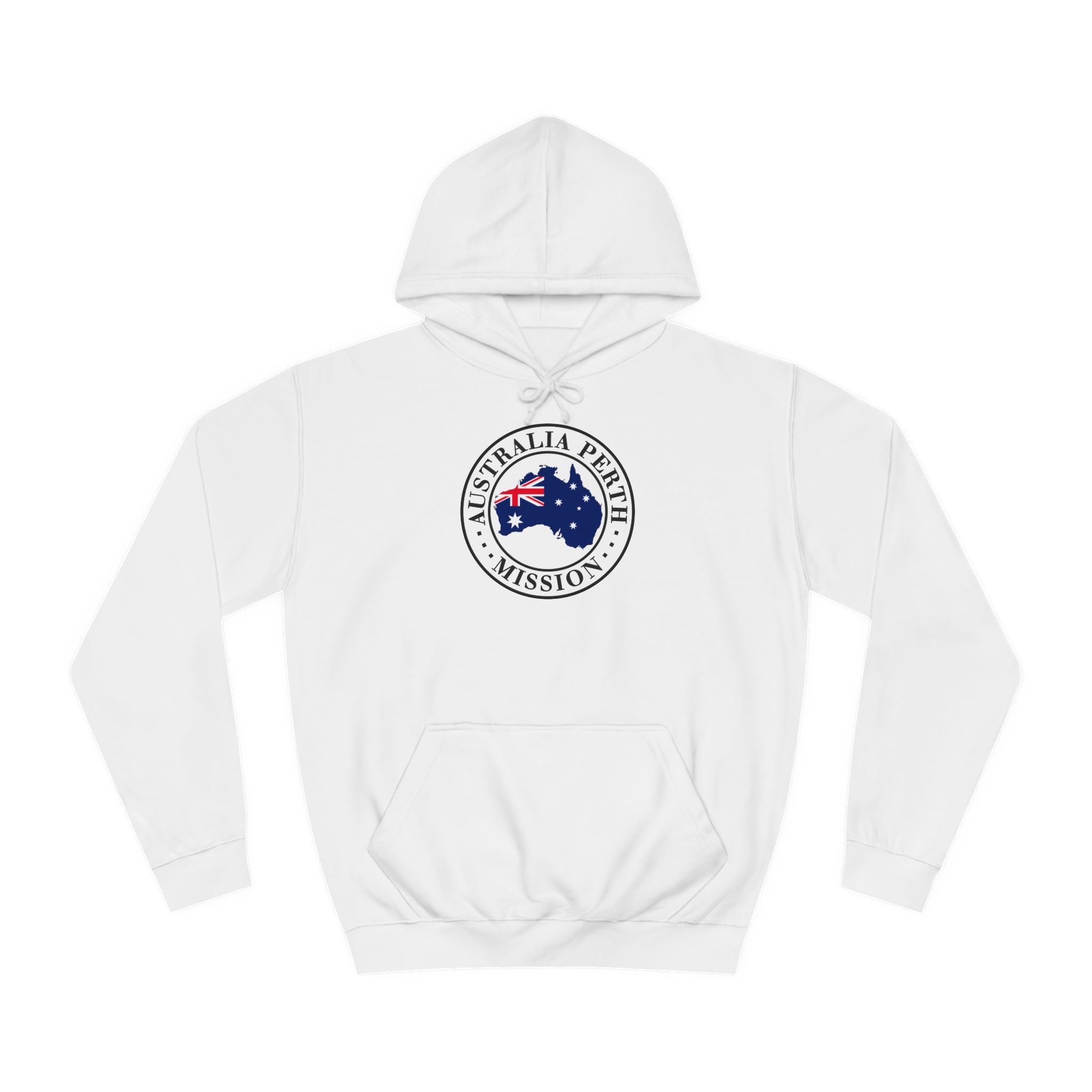 Australia Perth Mission Flag Logo (White Border) College Hoodie - Mission Wishlist - LDS Missionary Gift Store