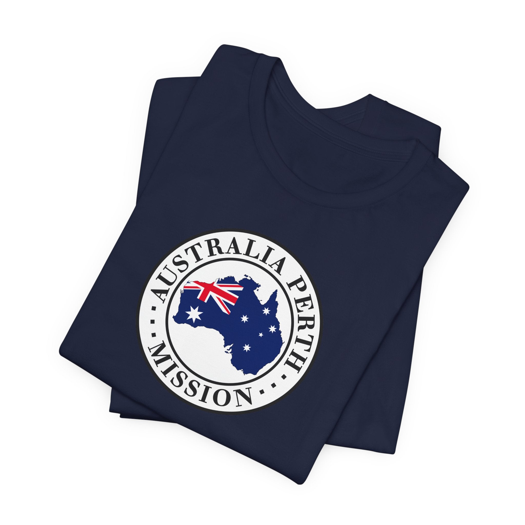 Australia Perth Mission Flag Logo (White Border) T-shirt - Mission Wishlist - LDS Missionary Gift Store