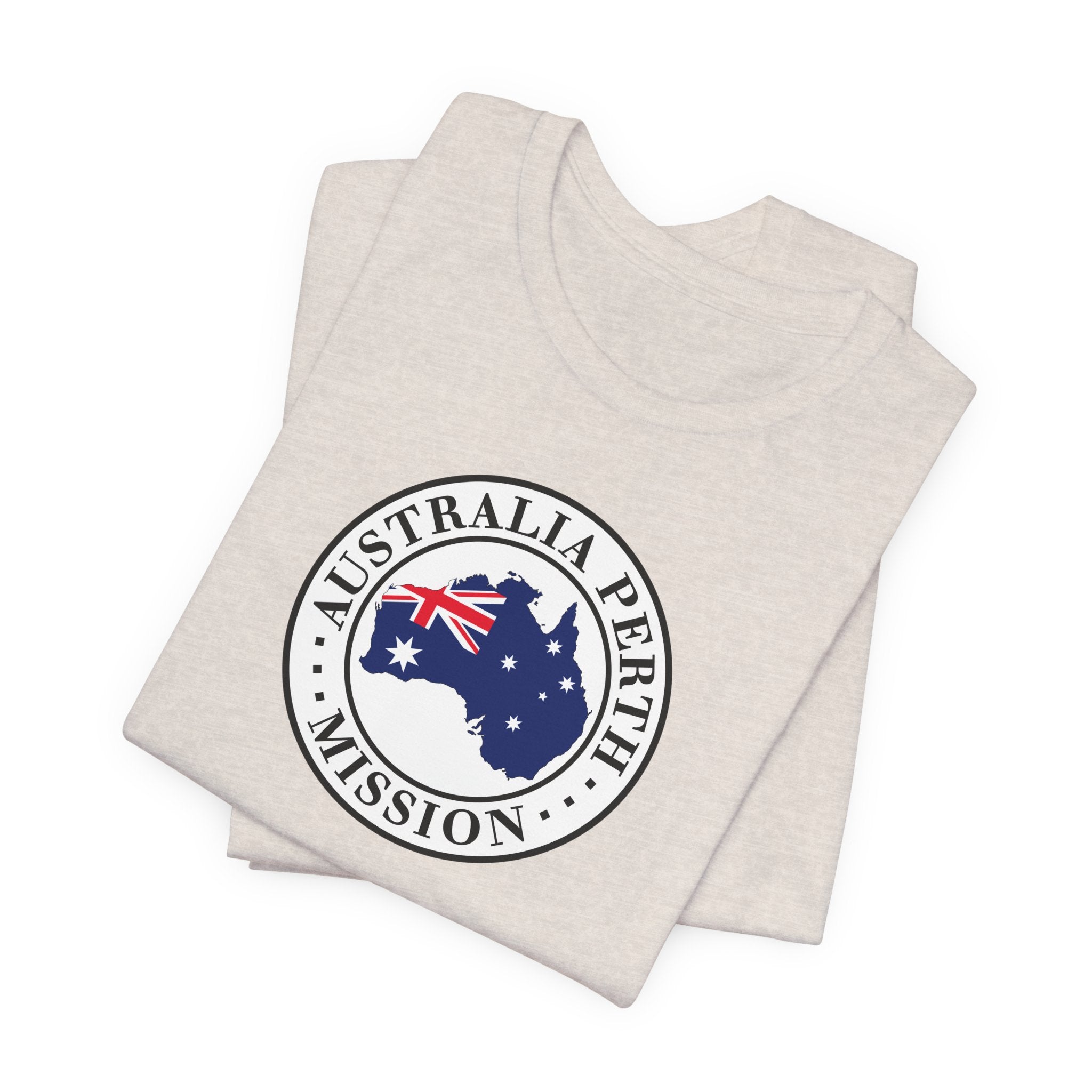Australia Perth Mission Flag Logo (White Border) T-shirt - Mission Wishlist - LDS Missionary Gift Store