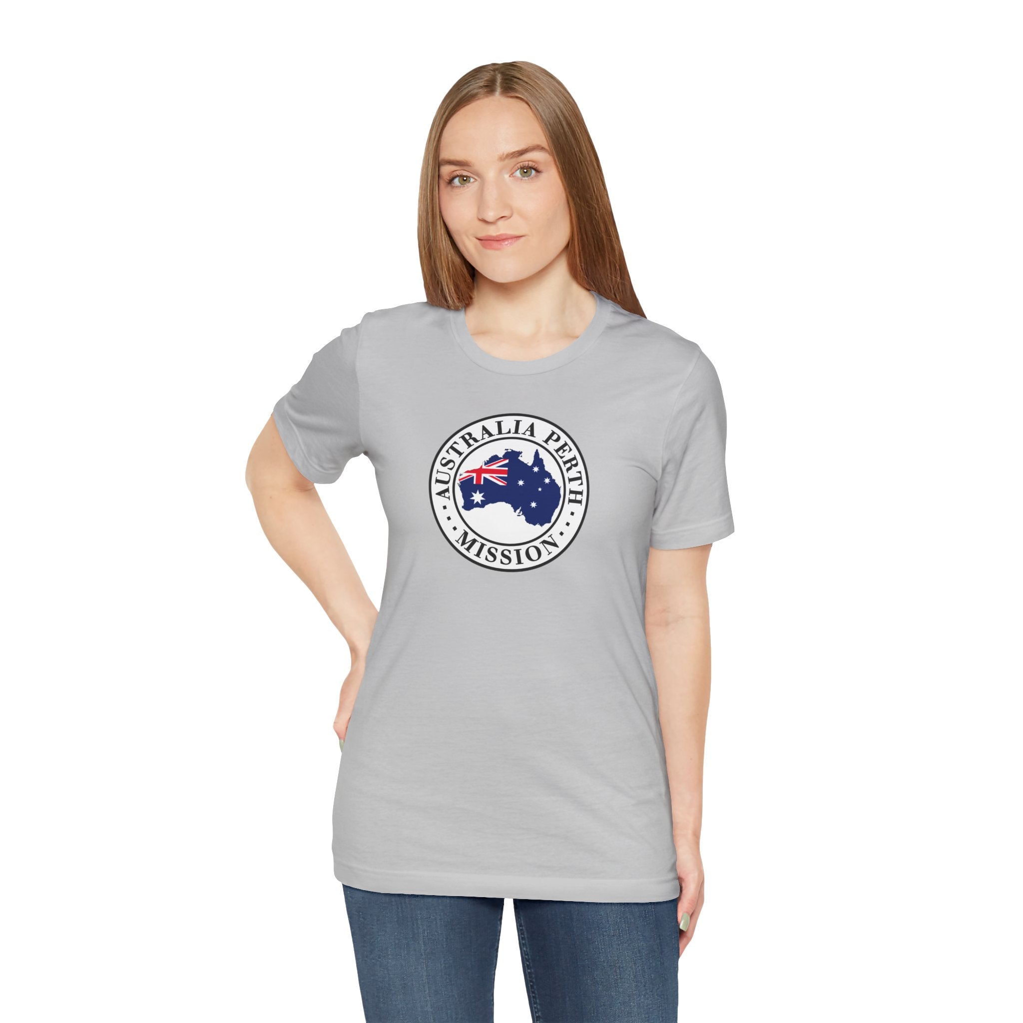 Australia Perth Mission Flag Logo (White Border) T-shirt - Mission Wishlist - LDS Missionary Gift Store