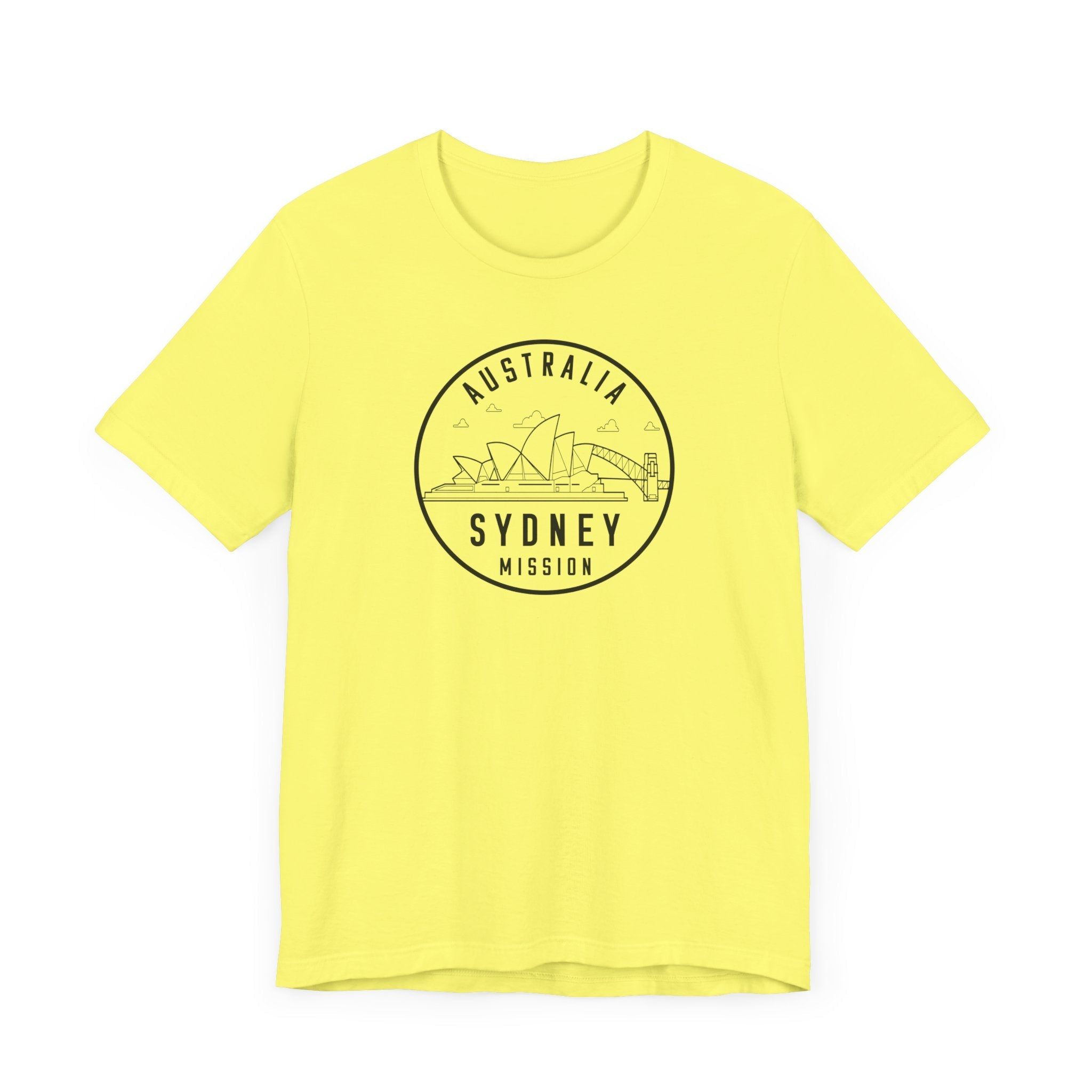 Australia Sydney Mission Circular Monochrome Logo T-Shirt - Mission Wishlist - LDS Missionary Gift Store