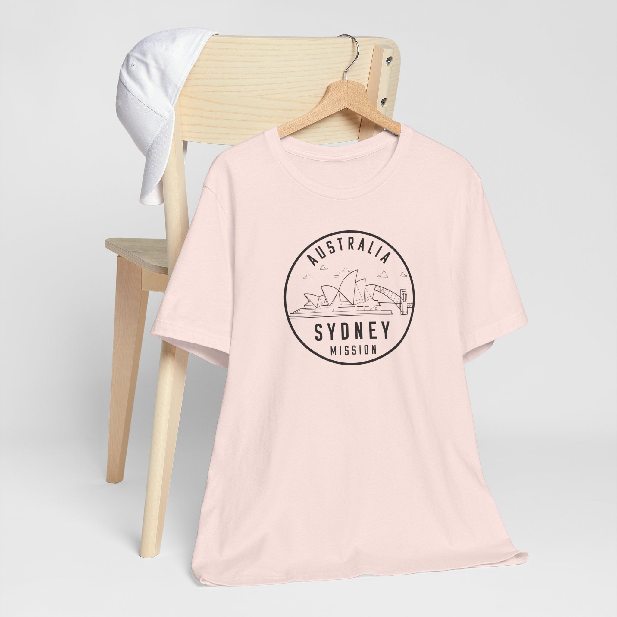 Australia Sydney Mission Circular Monochrome Logo T-Shirt - Mission Wishlist - LDS Missionary Gift Store