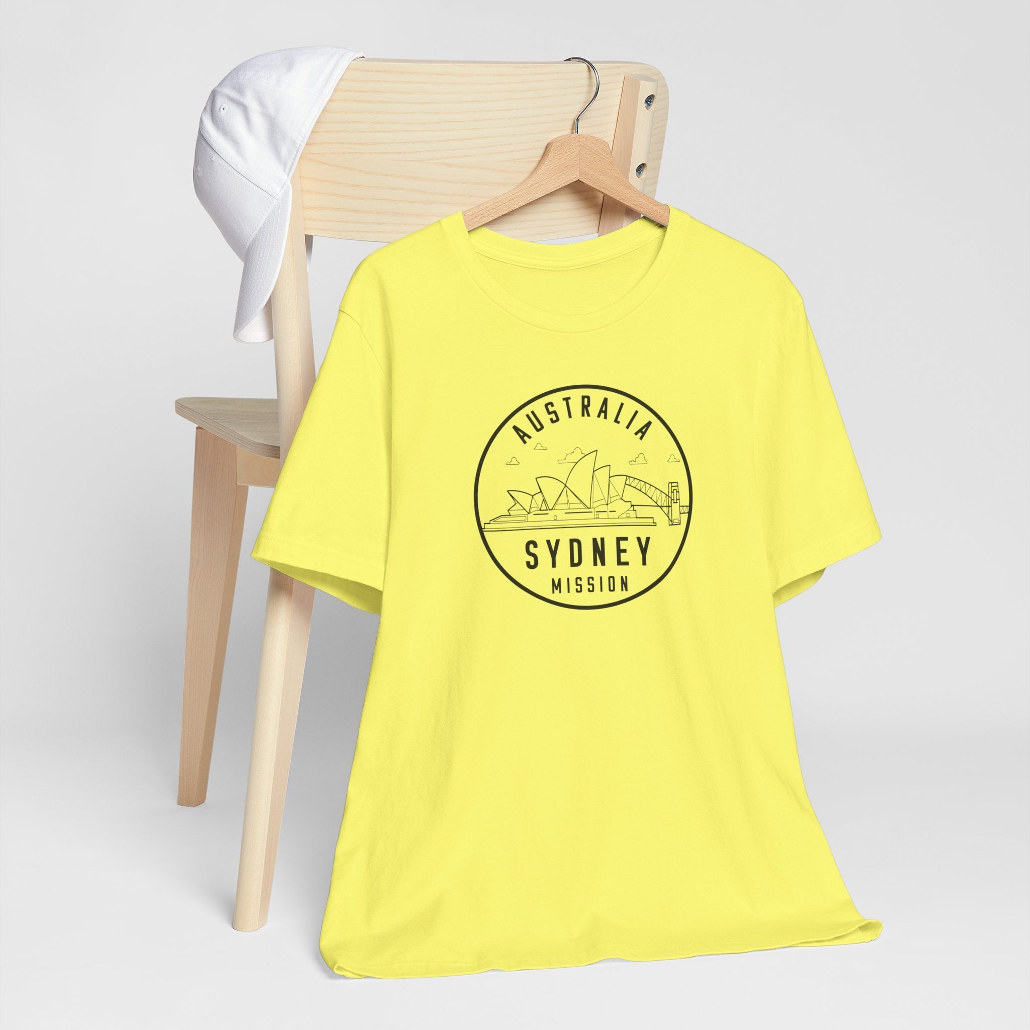 Australia Sydney Mission Circular Monochrome Logo T-Shirt - Mission Wishlist - LDS Missionary Gift Store