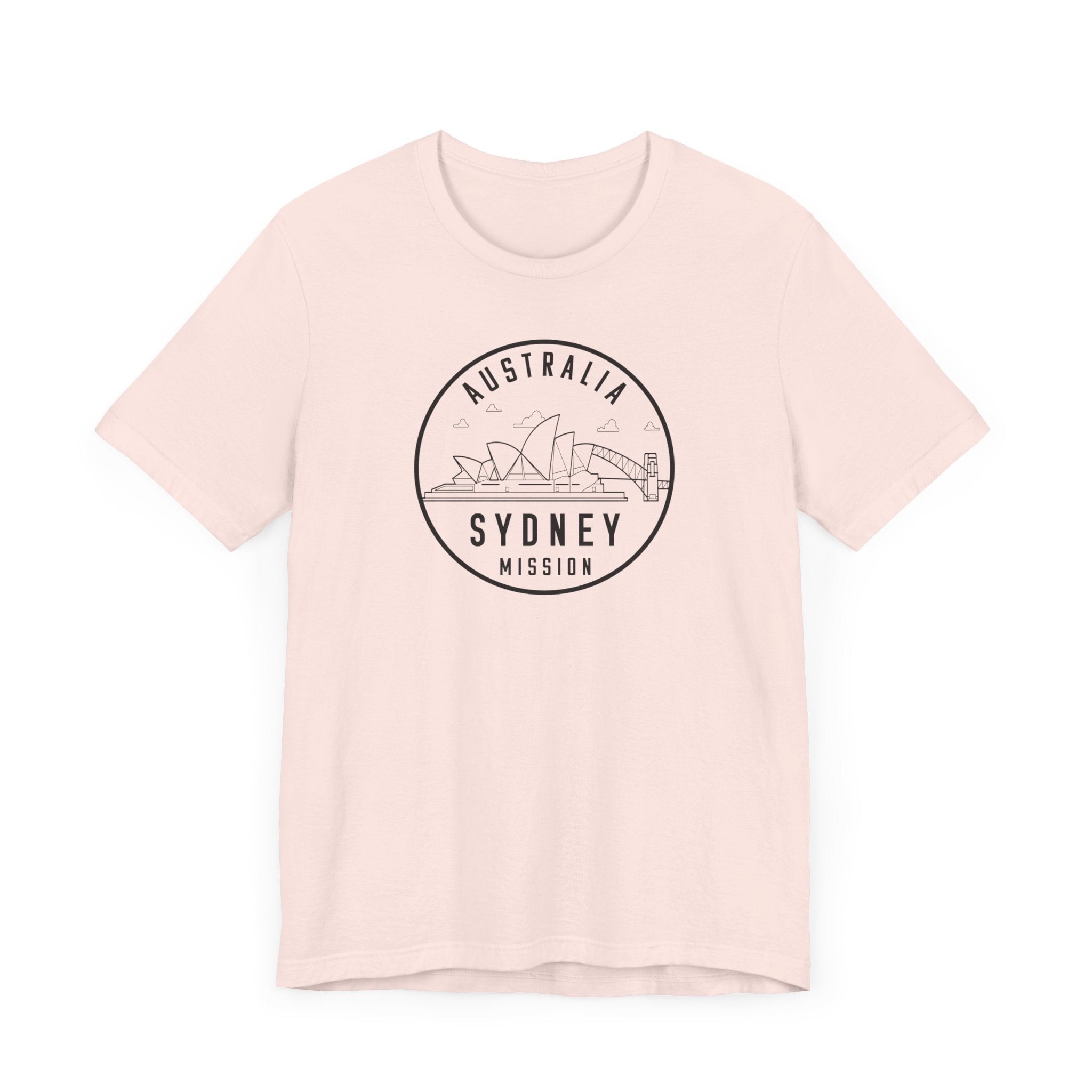 Australia Sydney Mission Circular Monochrome Logo T-Shirt - Mission Wishlist - LDS Missionary Gift Store