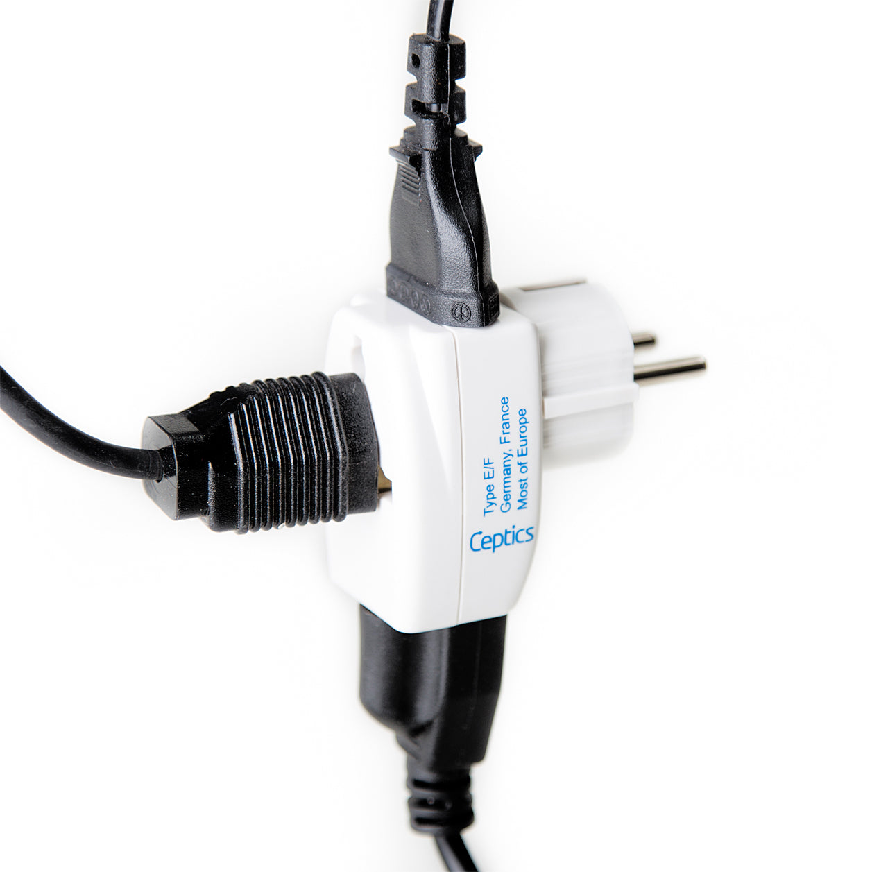 European (Schuko) Travel Adapter - Type E/F - 3 in 1 (GP3-9)