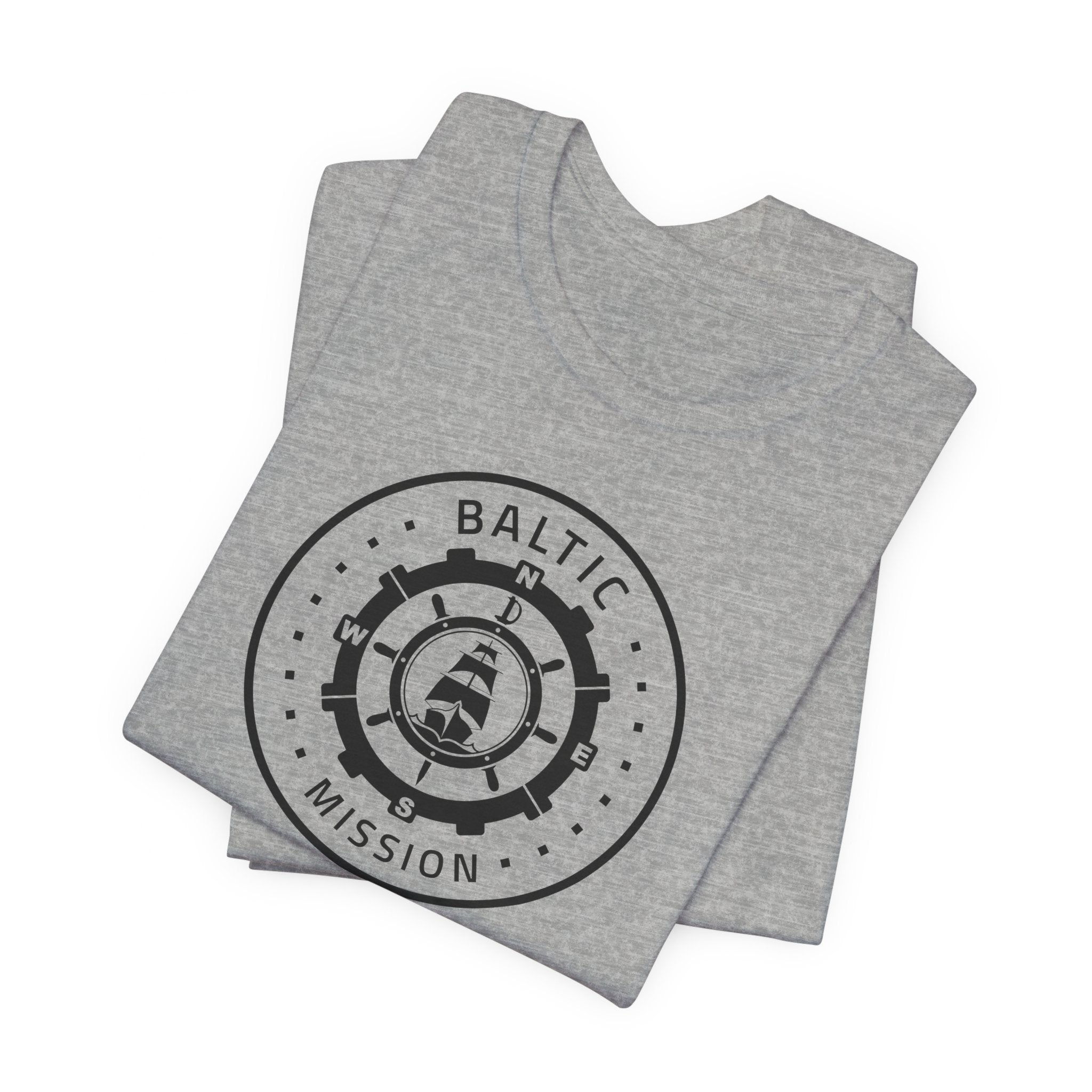 Baltic Mission Circular Monochrome Logo T-Shirt - Mission Wishlist - LDS Missionary Gift Store