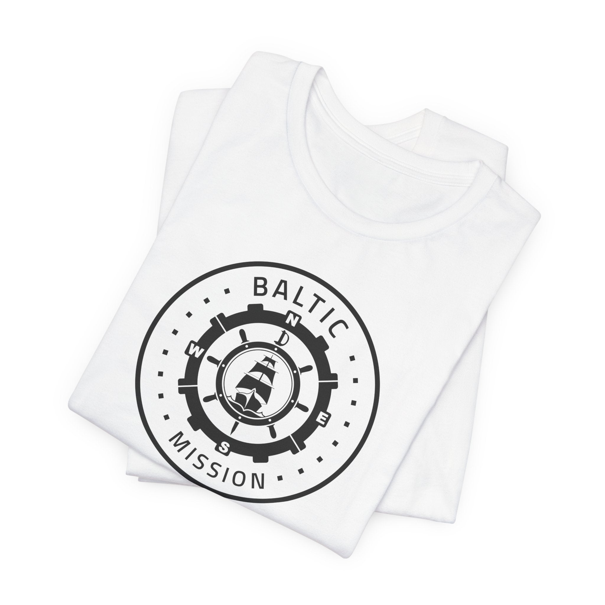 Baltic Mission Circular Monochrome Logo T-Shirt - Mission Wishlist - LDS Missionary Gift Store