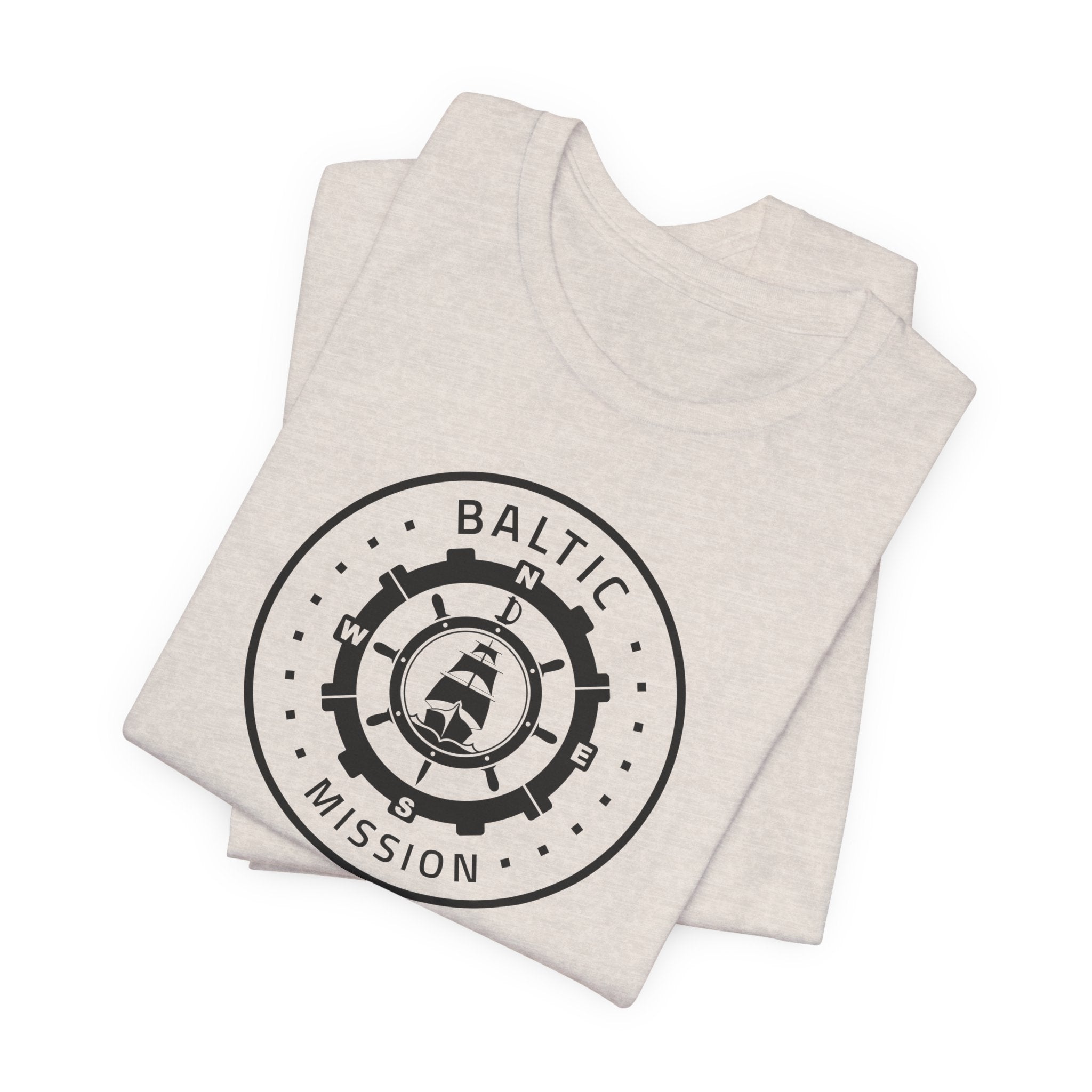 Baltic Mission Circular Monochrome Logo T-Shirt - Mission Wishlist - LDS Missionary Gift Store