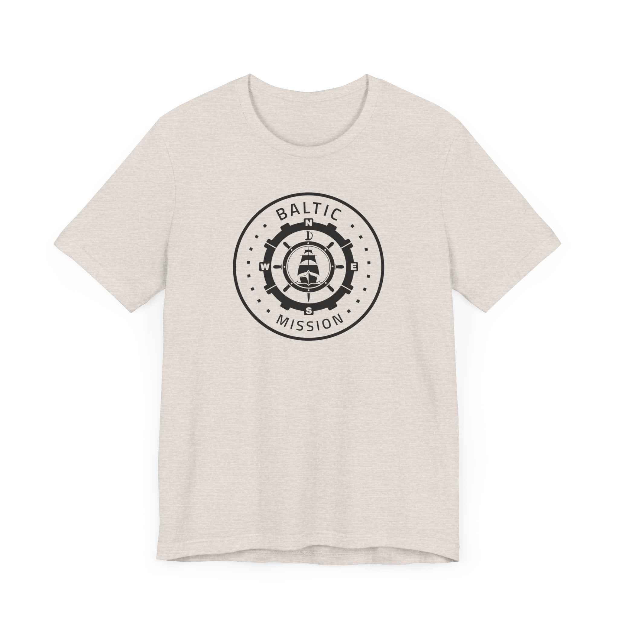 Baltic Mission Circular Monochrome Logo T-Shirt - Mission Wishlist - LDS Missionary Gift Store