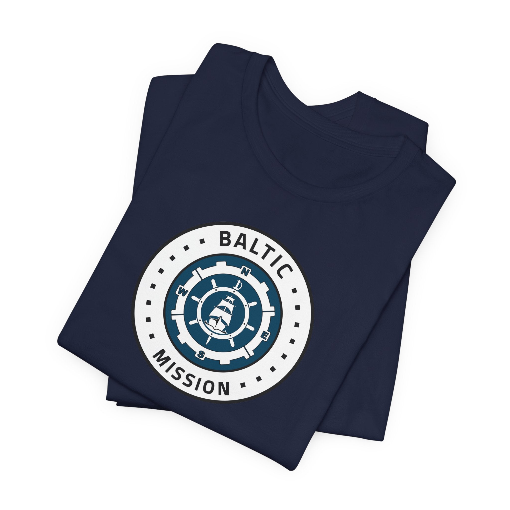 Baltic Mission Flag Logo (White Border) T-shirt - Latter-Day Saint LDS Missionary Gift - Book of Mormon