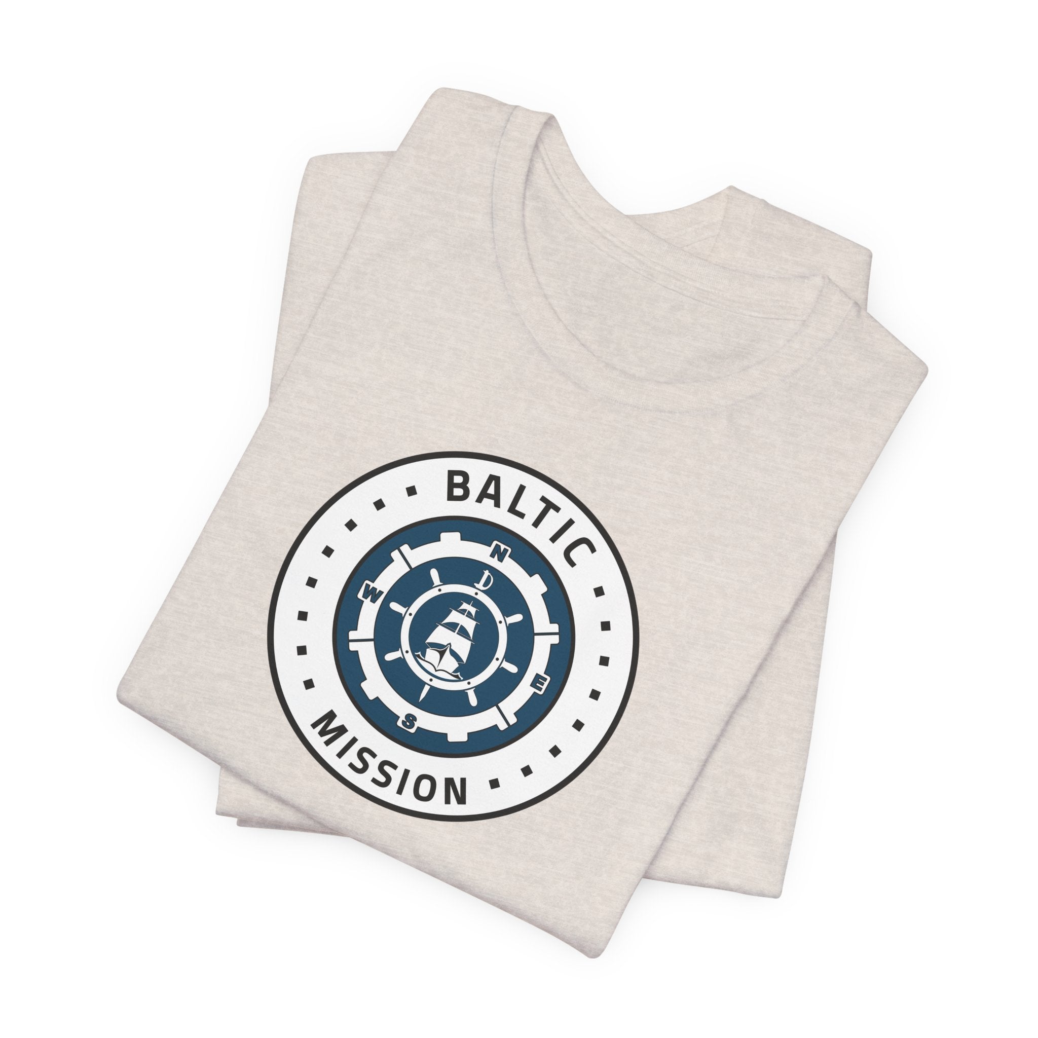 Baltic Mission Flag Logo (White Border) T-shirt - Latter-Day Saint LDS Missionary Gift - Book of Mormon