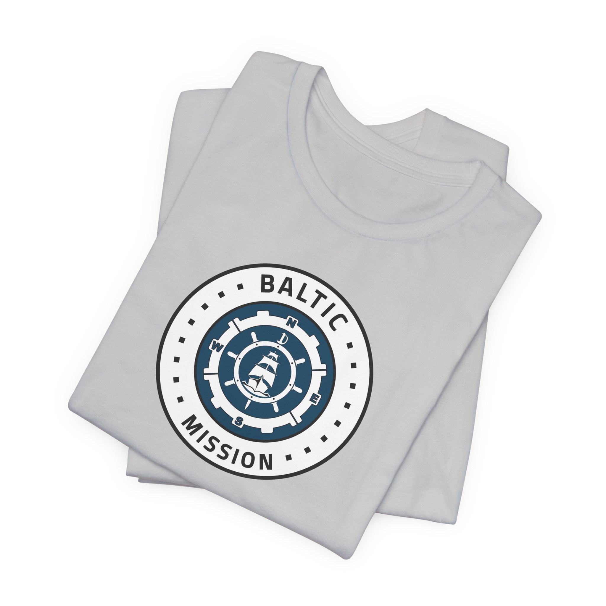 Baltic Mission Flag Logo (White Border) T-shirt - Latter-Day Saint LDS Missionary Gift - Book of Mormon
