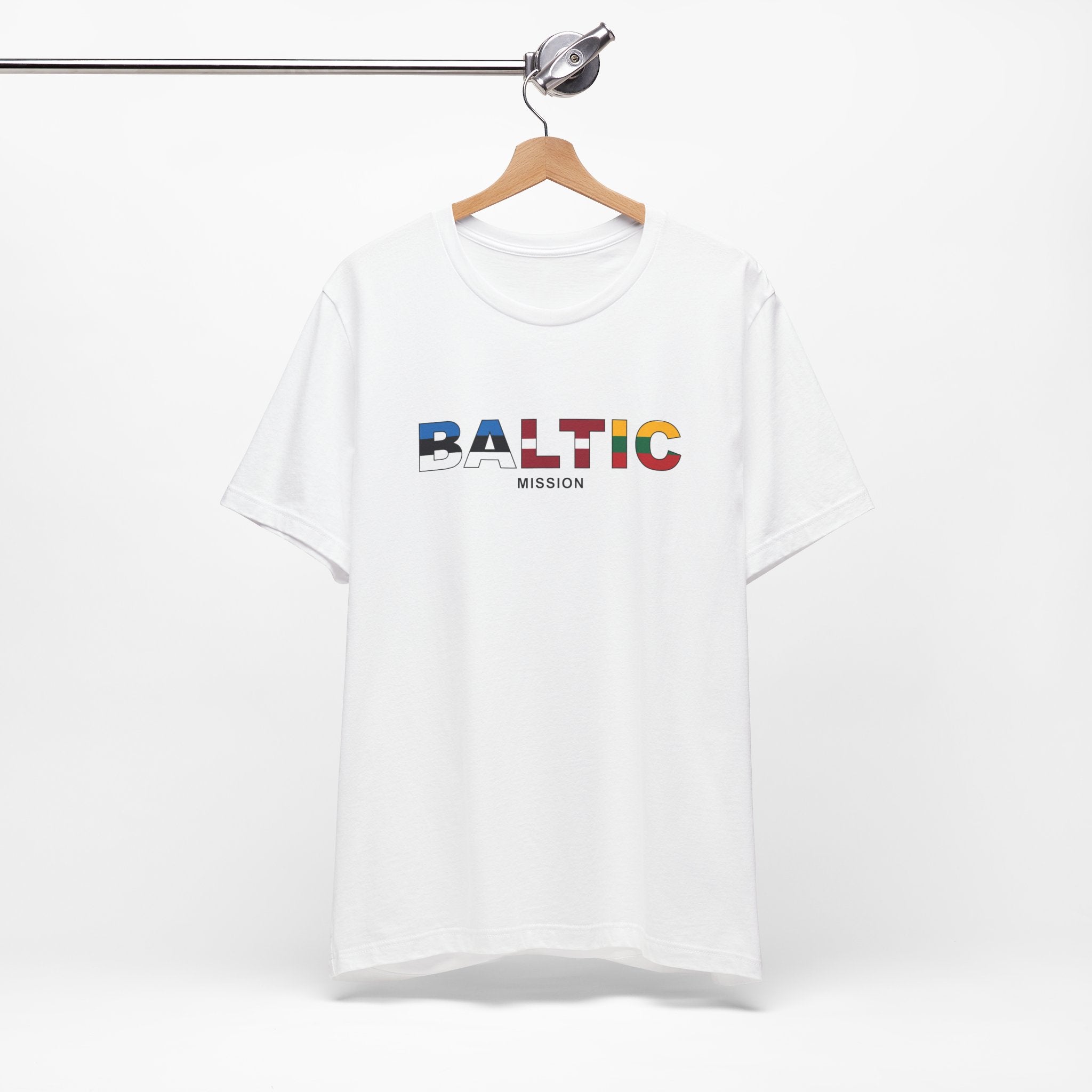 Baltic Mission Flag Title T-shirt - Mission Wishlist - LDS Missionary Gift Store