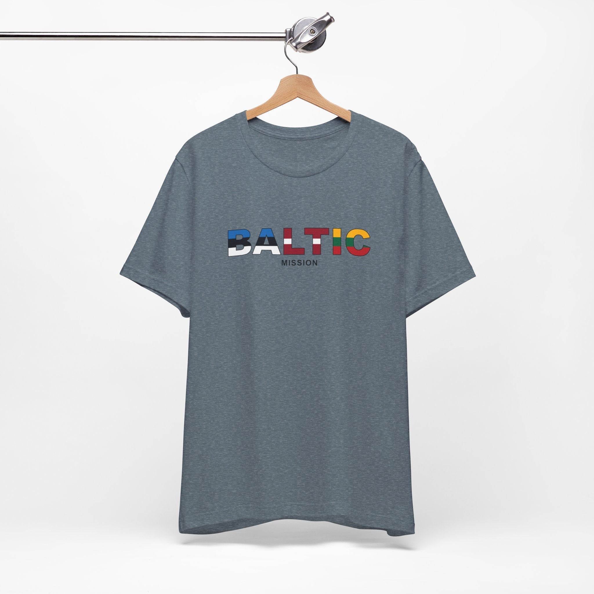 Baltic Mission Flag Title T-shirt - Mission Wishlist - LDS Missionary Gift Store